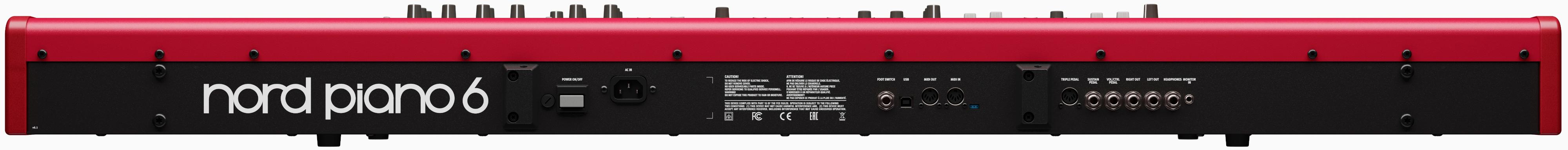 Nord Piano 6 88 Digital Keyboard - Nord - NP6 - Back - White BG - 250113.jpg