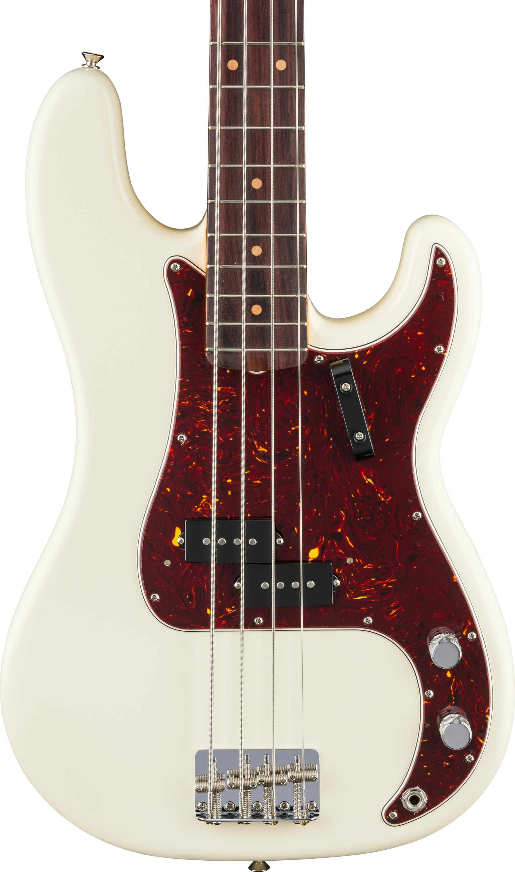 Fender American Vintage II '60 P Bass Guitar in Olympic White Rosewood Board - 0190160805 (4).jpg