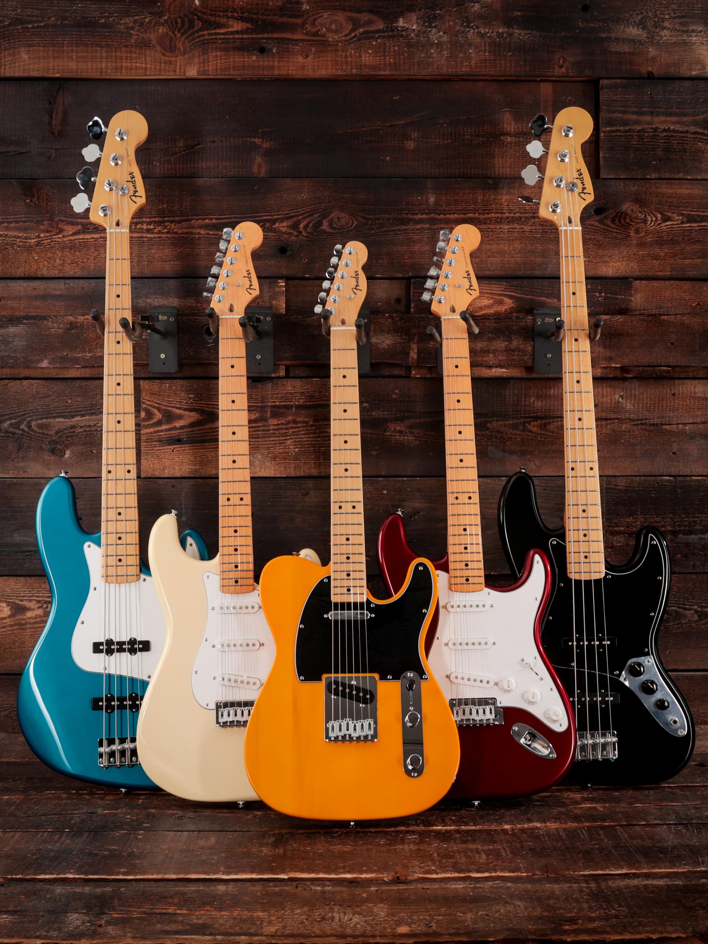 Fender Standard Series Jazz Bass Guitar in Black - Andertons Music Co.