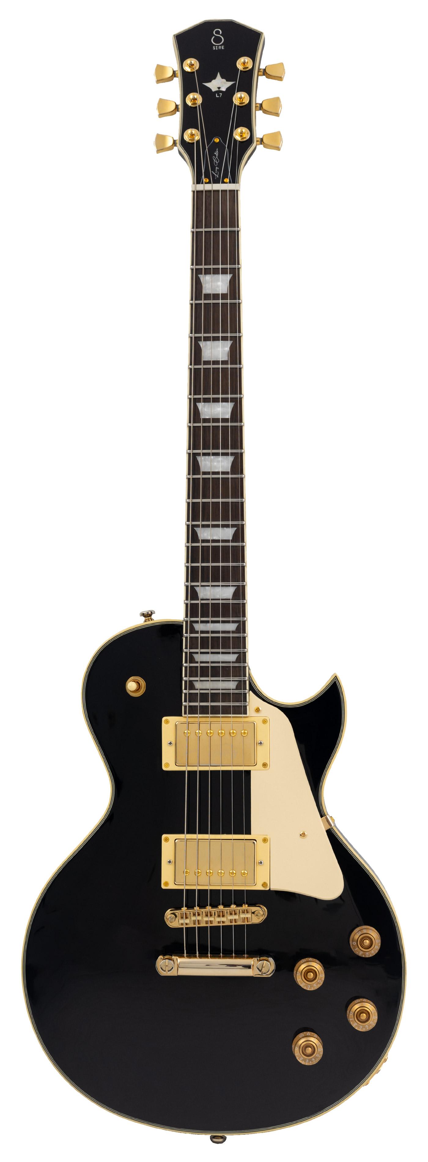 Sire Larry Carlton L7 New Gen Gold Hardware Electric Guitar in Black
