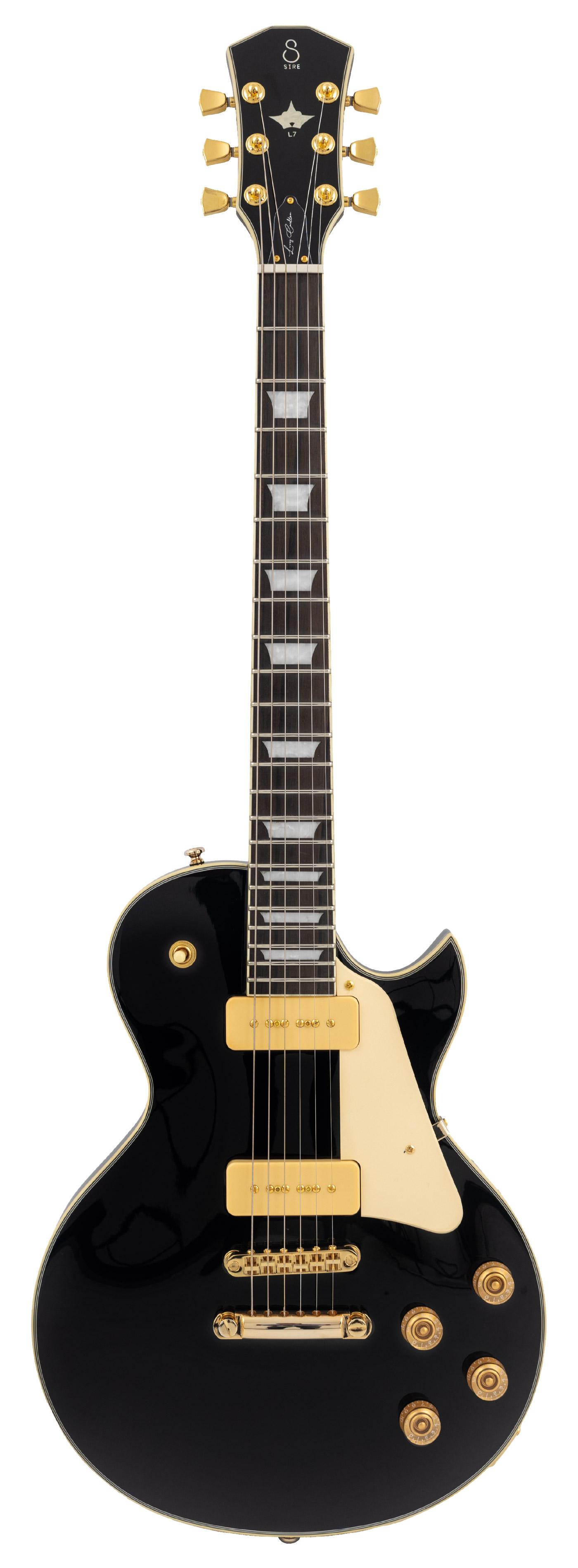 Sire Larry Carlton L7V New Gen Gold Hardware Electric Guitar in Black