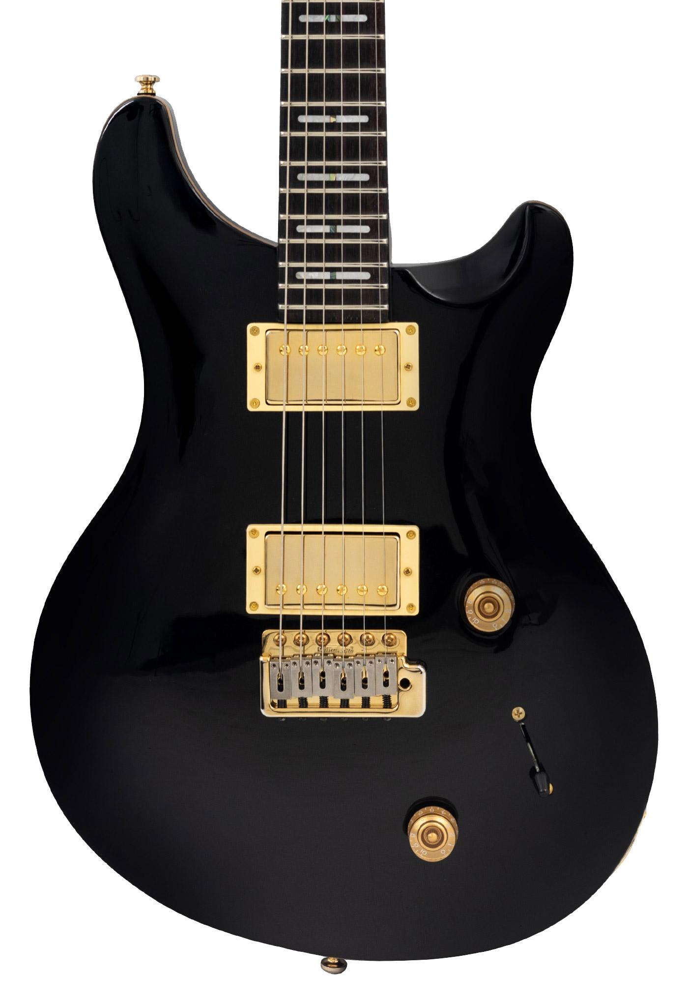 Sire Larry Carlton Q7 Gold Hardware Electric Guitar in Black - Q7GHBK 1.jpg