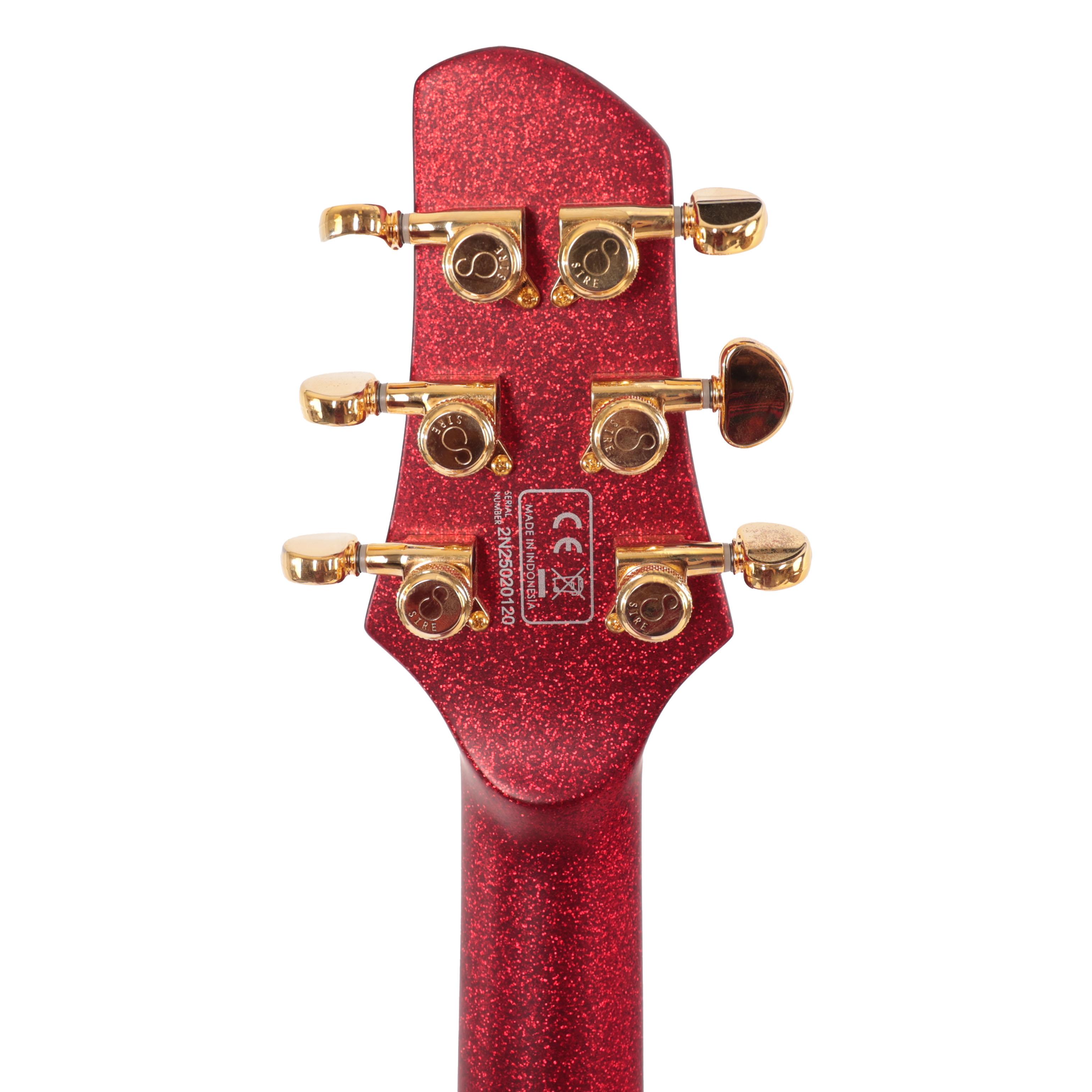 Sire Larry Carlton Q7 Gold Hardware Electric Guitar in Red Sparkle - Q7_RED_SPARKLE (4).jpg