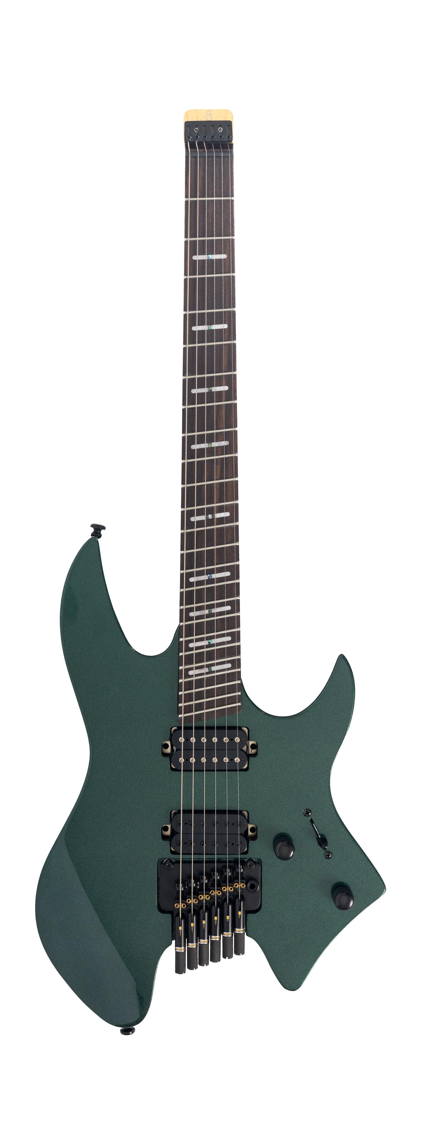 Sire Larry Carlton X6 Headless Electric Guitar in Metallic Green - X66MGR.jpg