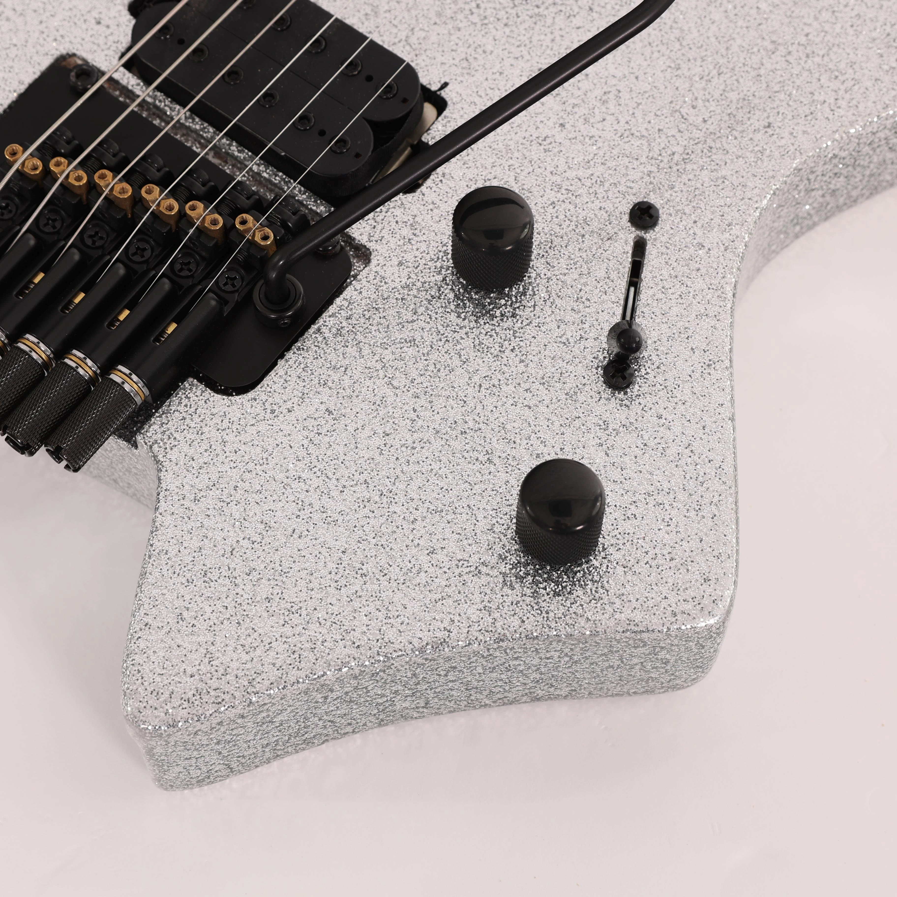 Sire Larry Carlton X6 Headless Electric Guitar in Silver Sparkle - X6 HEADLESS 6 SILVER SPARK (7).jpg