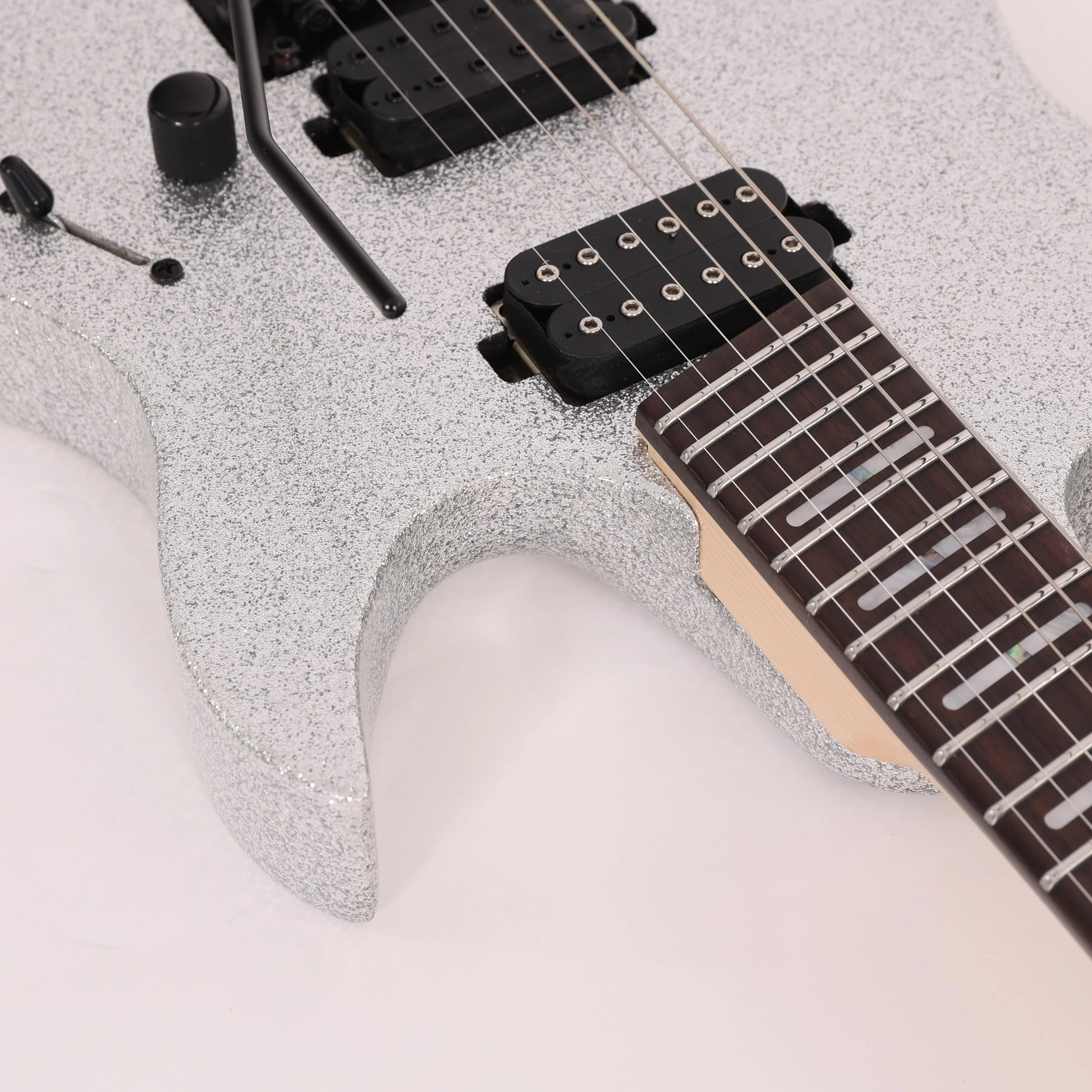 Sire Larry Carlton X6 Headless Electric Guitar in Silver Sparkle - X6 HEADLESS 6 SILVER SPARK (9).jpg