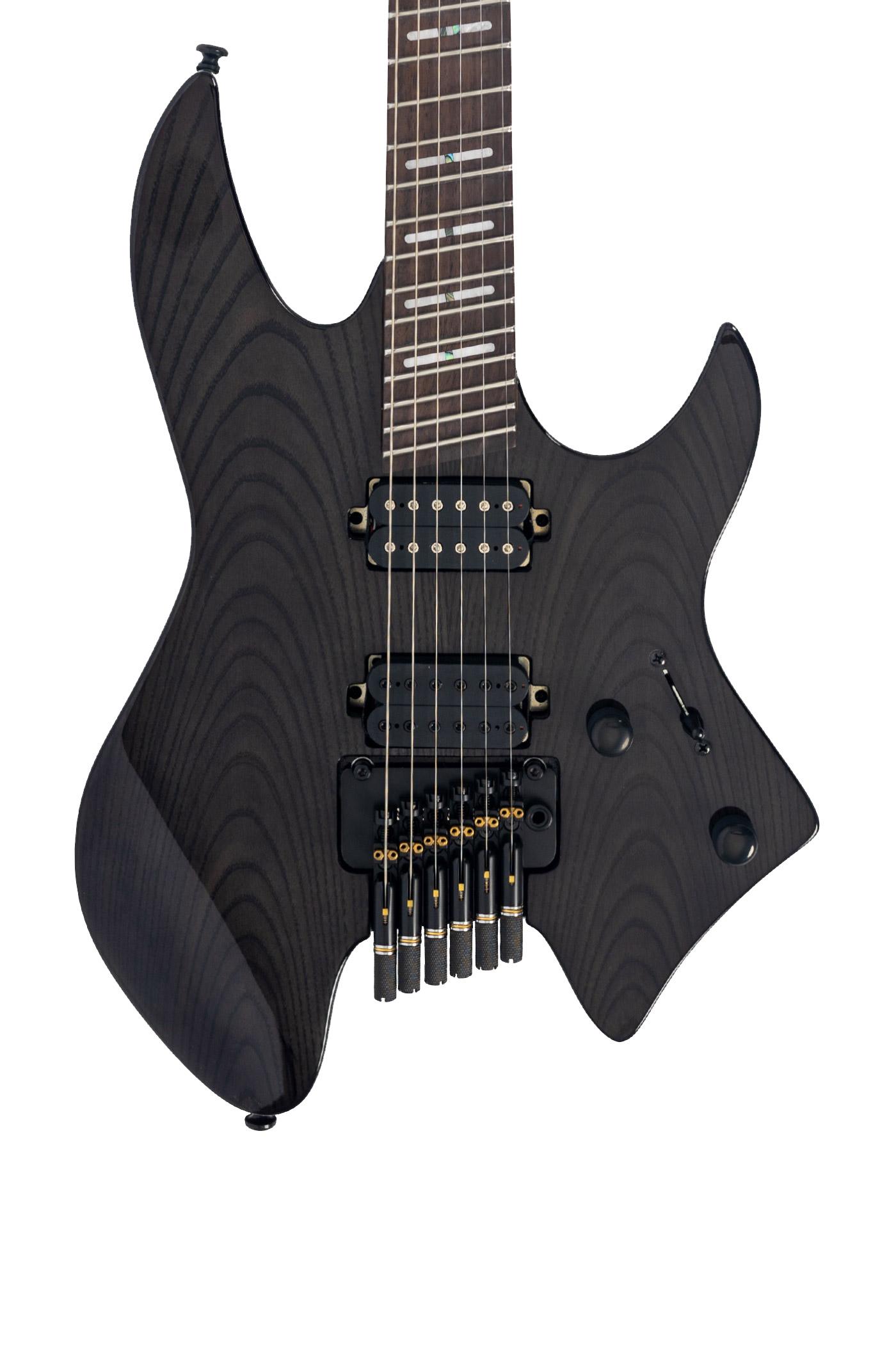 Sire Larry Carlton X6 Headless Electric Guitar in Transparent Black - X66TBL 1.jpg