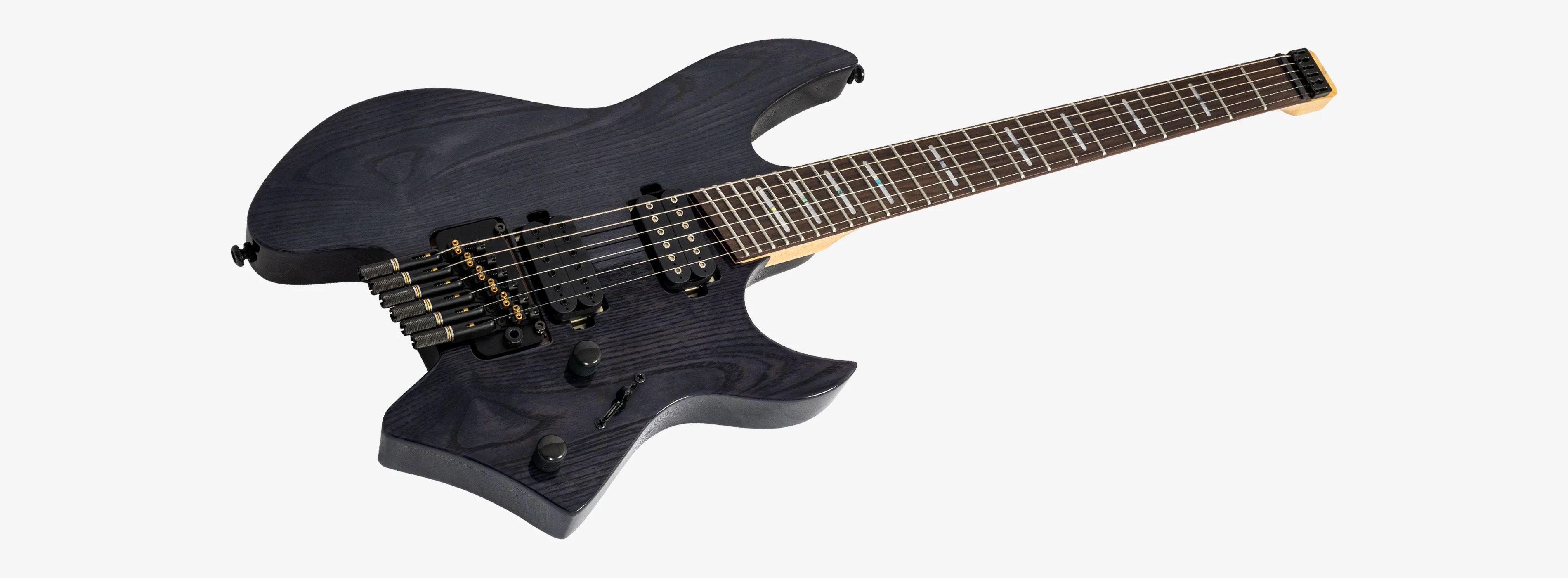 Sire Larry Carlton X6 Headless Electric Guitar in Transparent Black