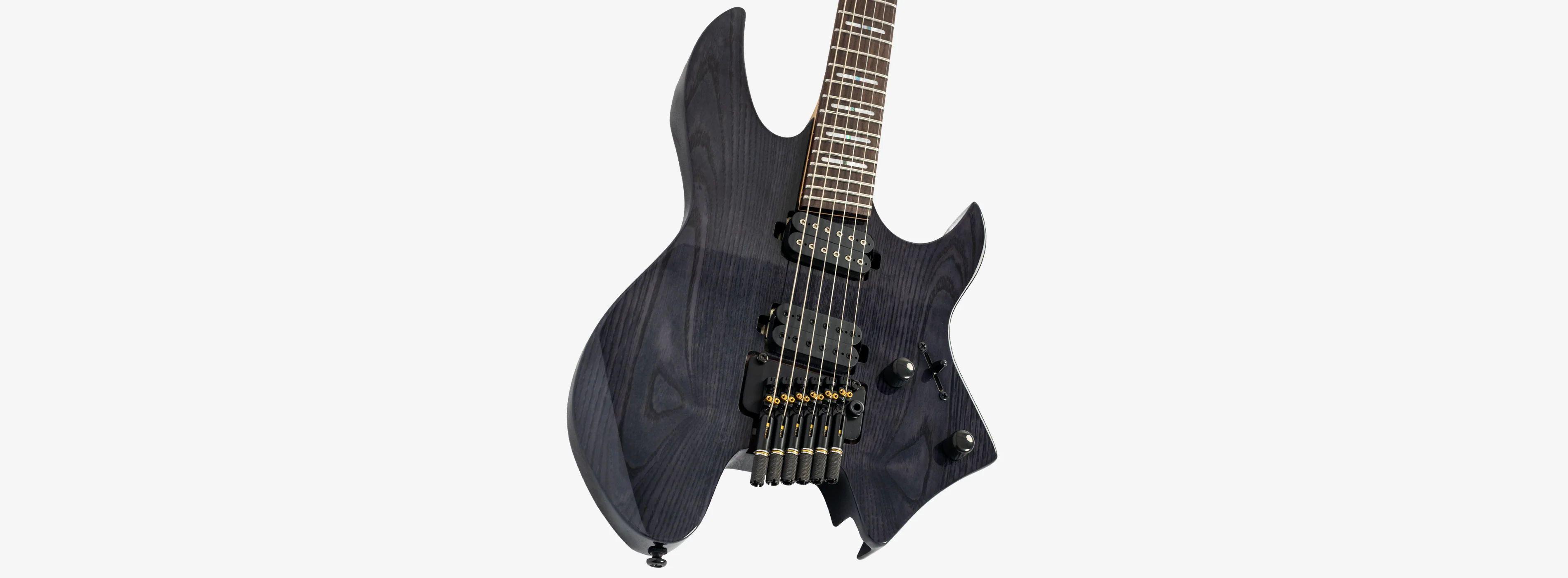 Sire Larry Carlton X6 Headless Electric Guitar in Transparent Black - X6_HEADLESS_TBK_5_compressed.jpg