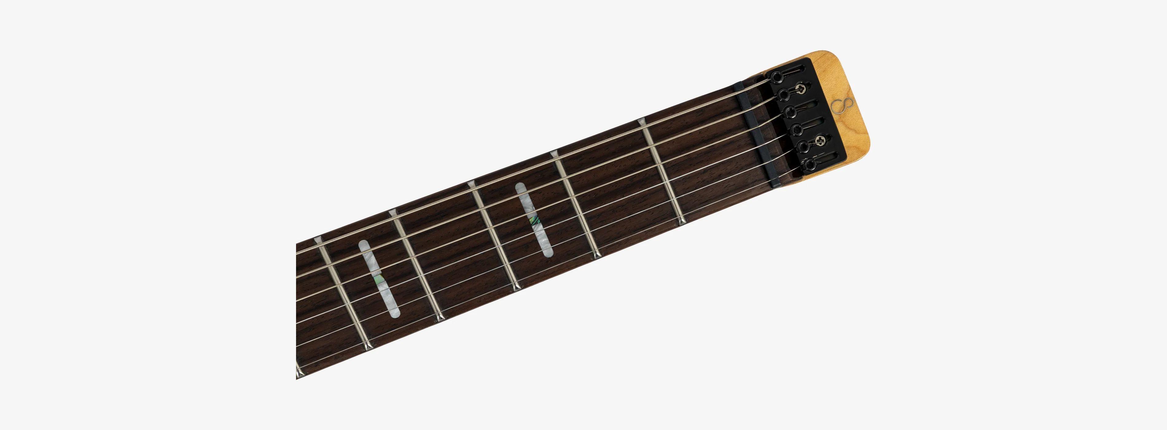 Sire Larry Carlton X6 Headless Electric Guitar in Transparent Black - X6_HEADLESS_TBK_7_compressed.jpg