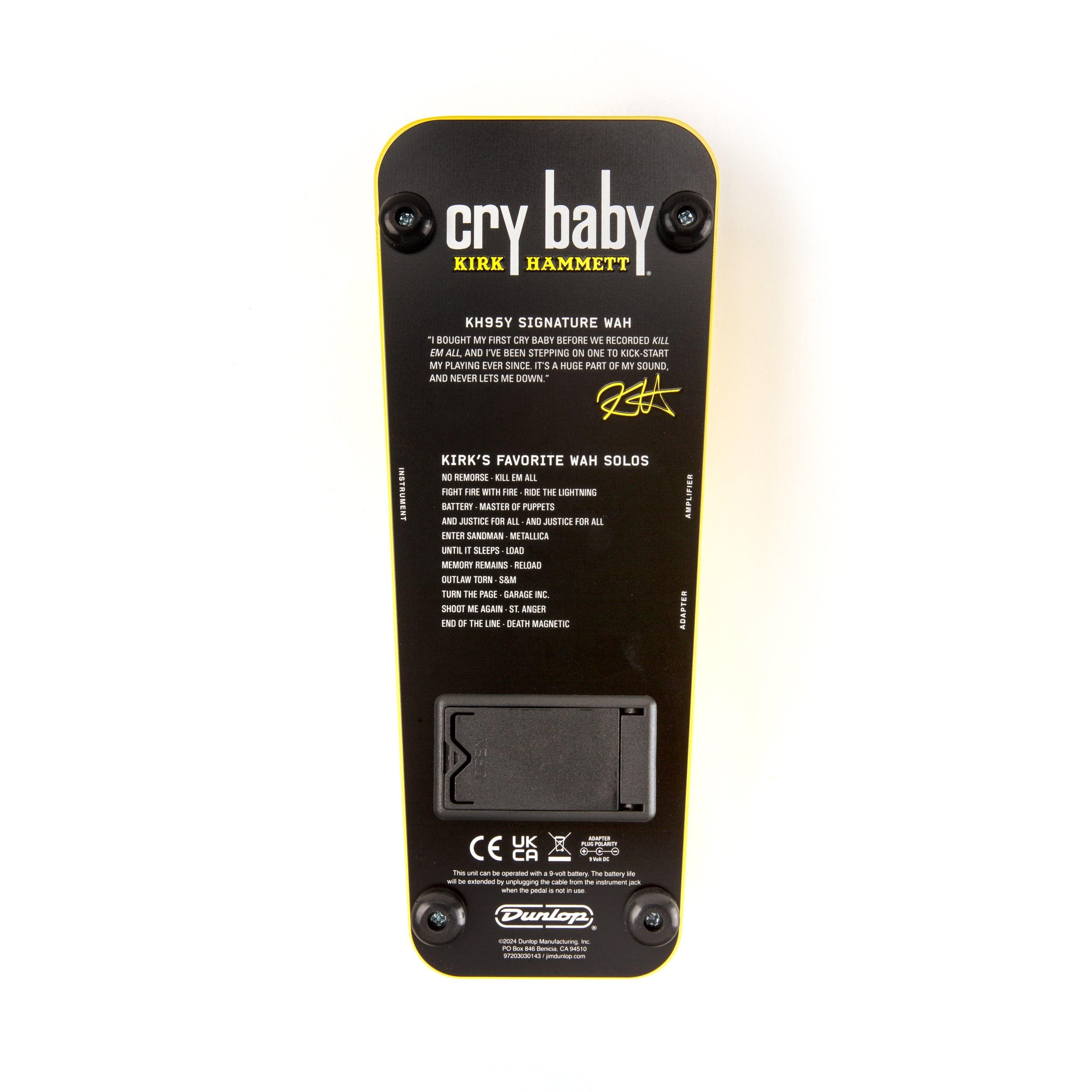 Jim Dunlop Kirk Hammett Signature Cry Baby Wah Pedal in Yellow Sparkle - JD-EFX-KH95Y 2.jpg
