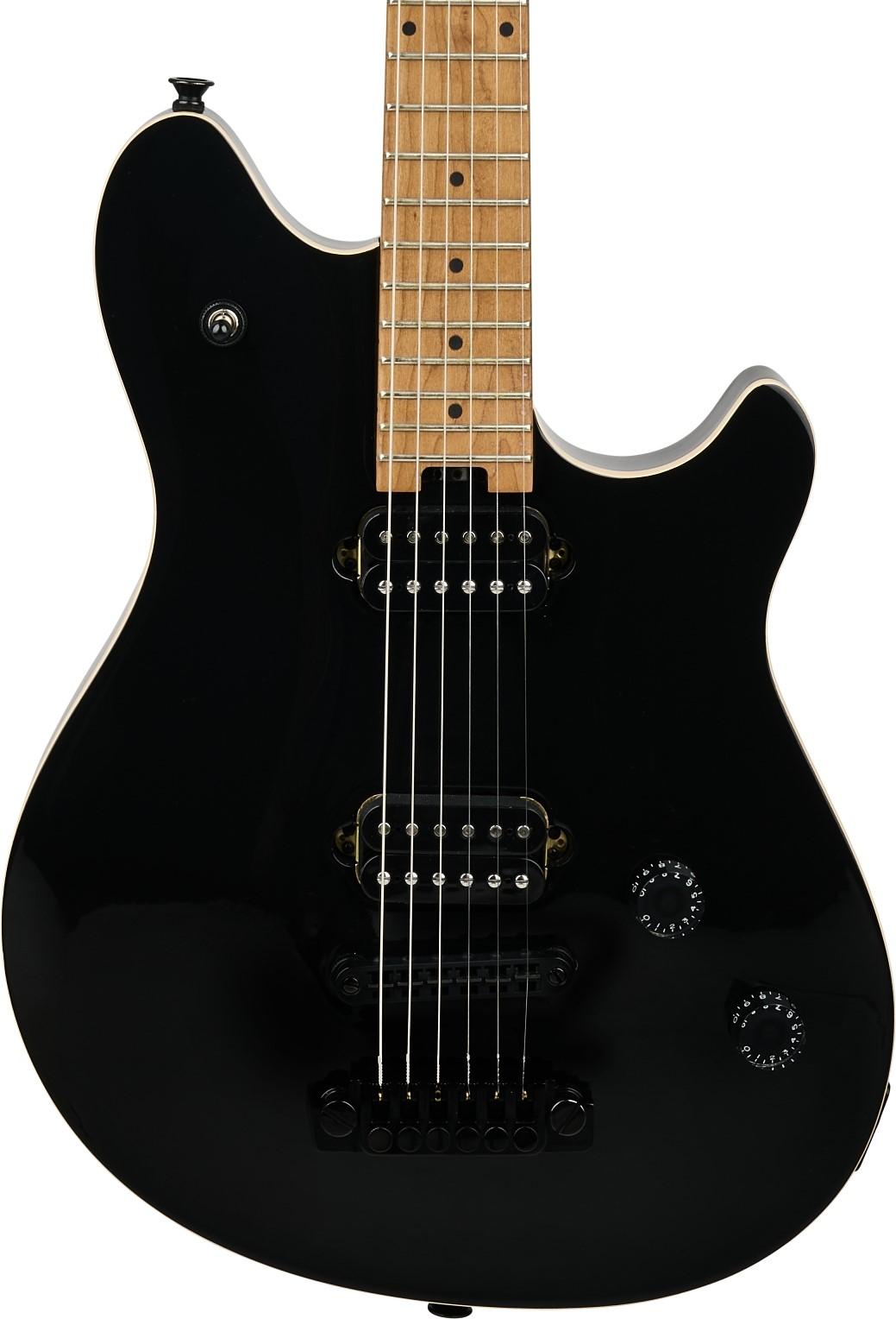 EVH Wolfgang Special TOM Hardtail Guitar In Gloss Black, Baked Maple Board - 5107707503_evh_ins_frt_1_rr.jpg
