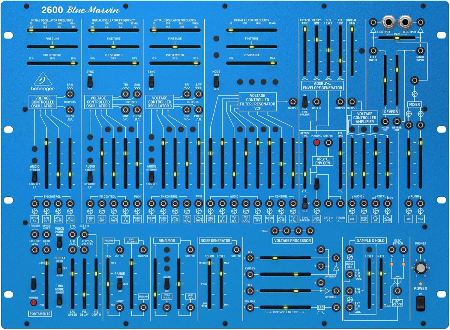 BEHRINGER【2600 BLUE MARVIN】 Behringer 2600 Blue Marvin Analog Synth - Andertons Music Co.