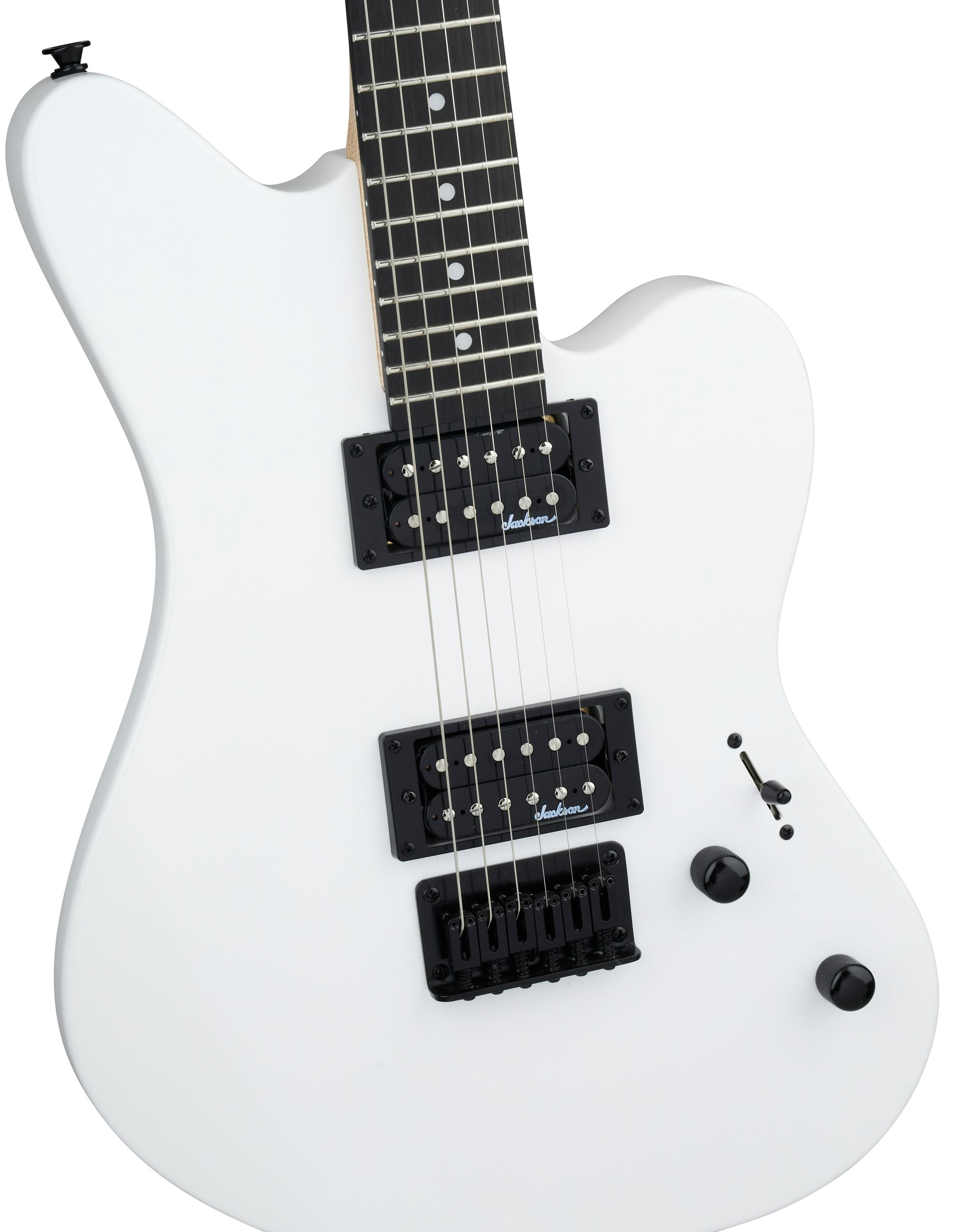 Jackson JS Series JS22 Surfcaster HT Guitar In Snow White