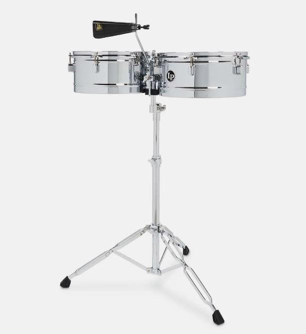 LP Aspire Timbales 13" & 14" Shells in Chrome - LPA256.jpg