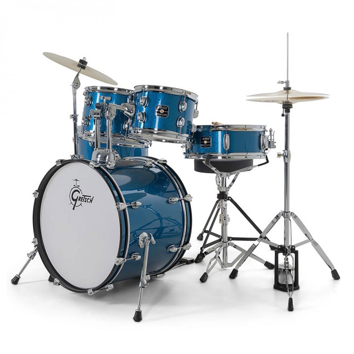 Gretsch Renegade 20" Acoustic Drum Kit in Blue Sparkle  - GR801036 1.jpg