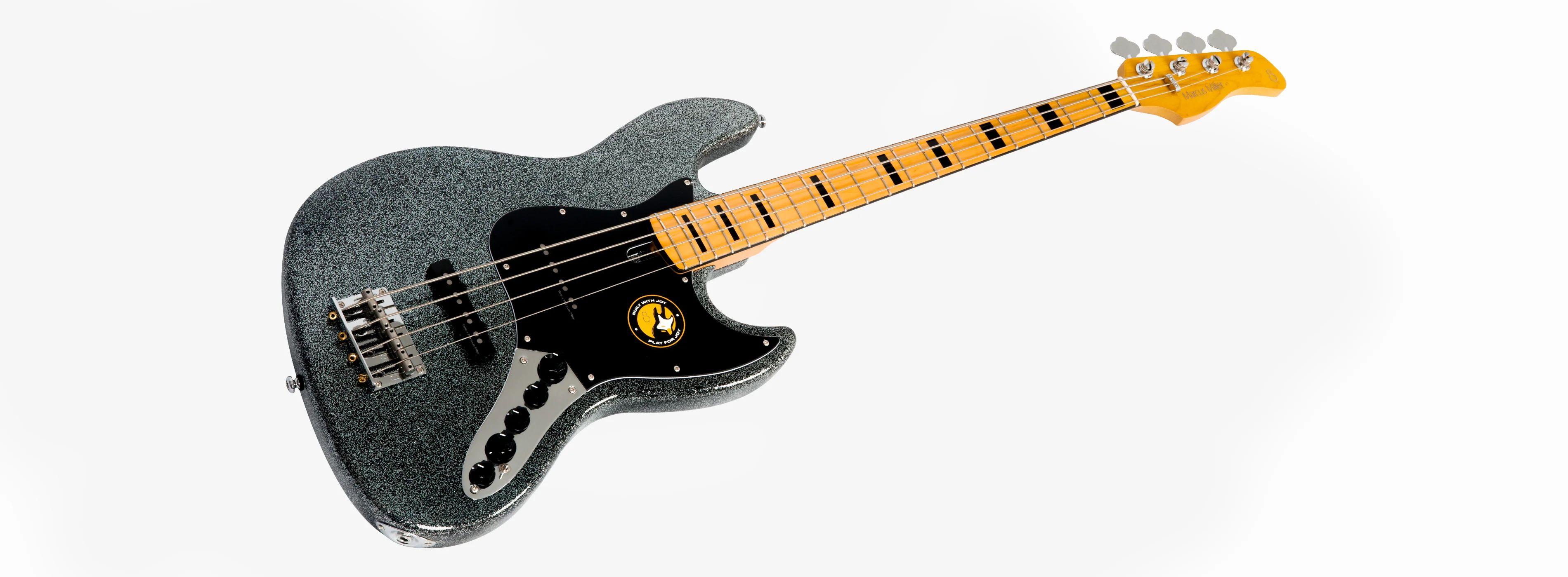 Sire Marcus Miller V7 4-String Bass Guitar 2nd Gen in Black Sparkle - V7_ALDER_4_NEWGEN_SPARK_BK_3_compressed.jpg
