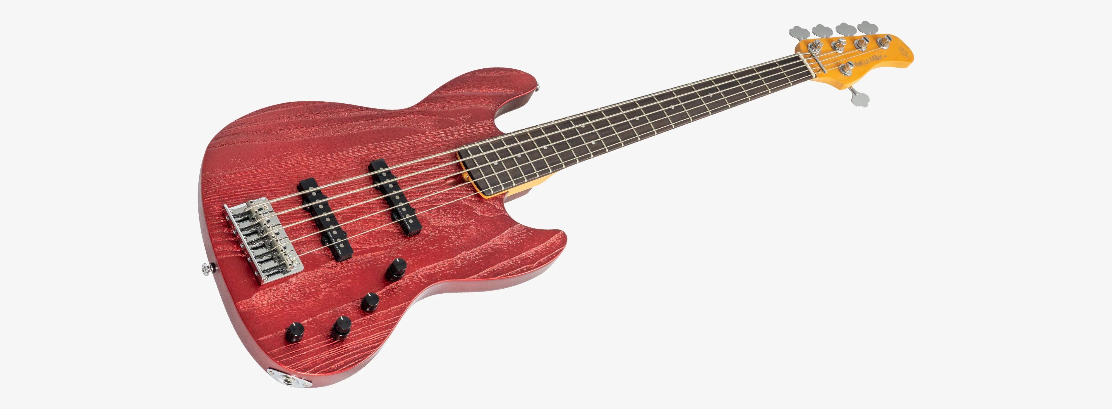 Sire Marcus Miller V6 5-String Bass Guitar in Candy Apple Red - V6_5_CAR_3_compressed.jpg