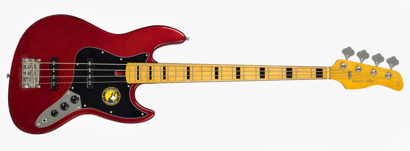 Sire Marcus Miller V5 4-String Bass Guitar in Candy Apple Red - V5_ALDER_4_CAR_1_compressed.jpg
