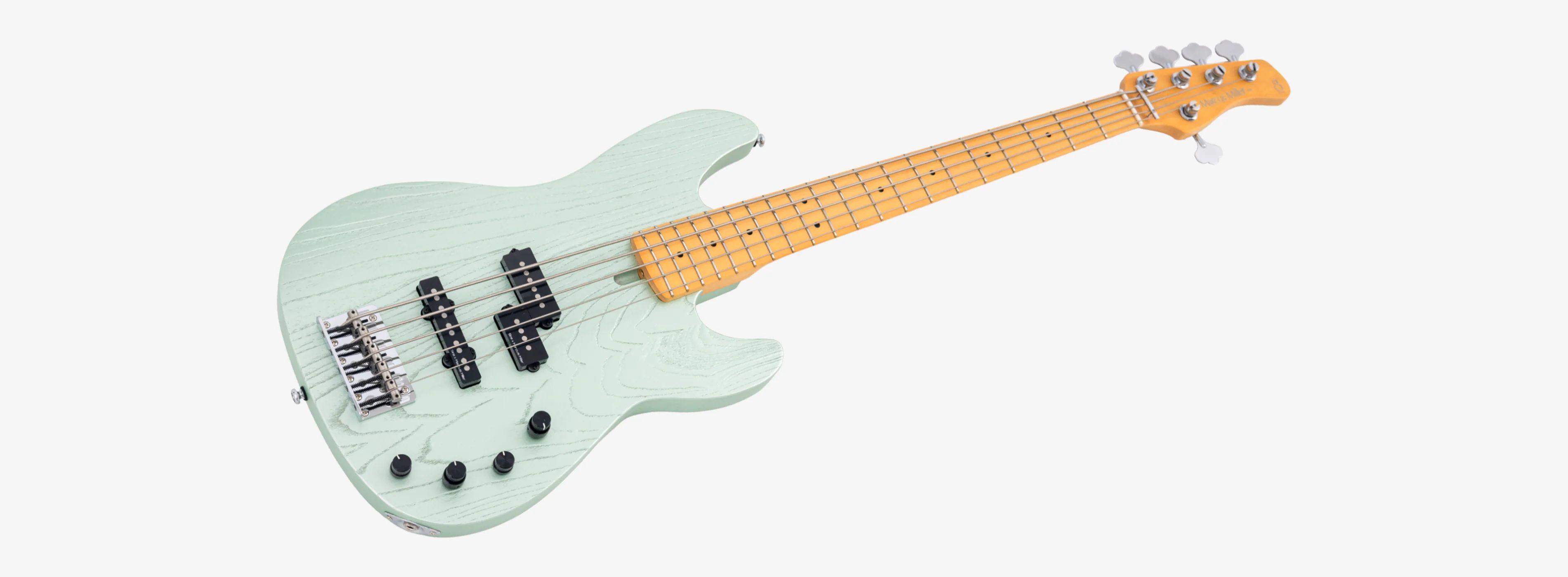 Sire Marcus Miller P6 5-String Bass Guitar in Surf Green Metallic - P6_5_SGM_3_a222a909-bc46-4689-8343-565817f4aae8_compressed.jpg