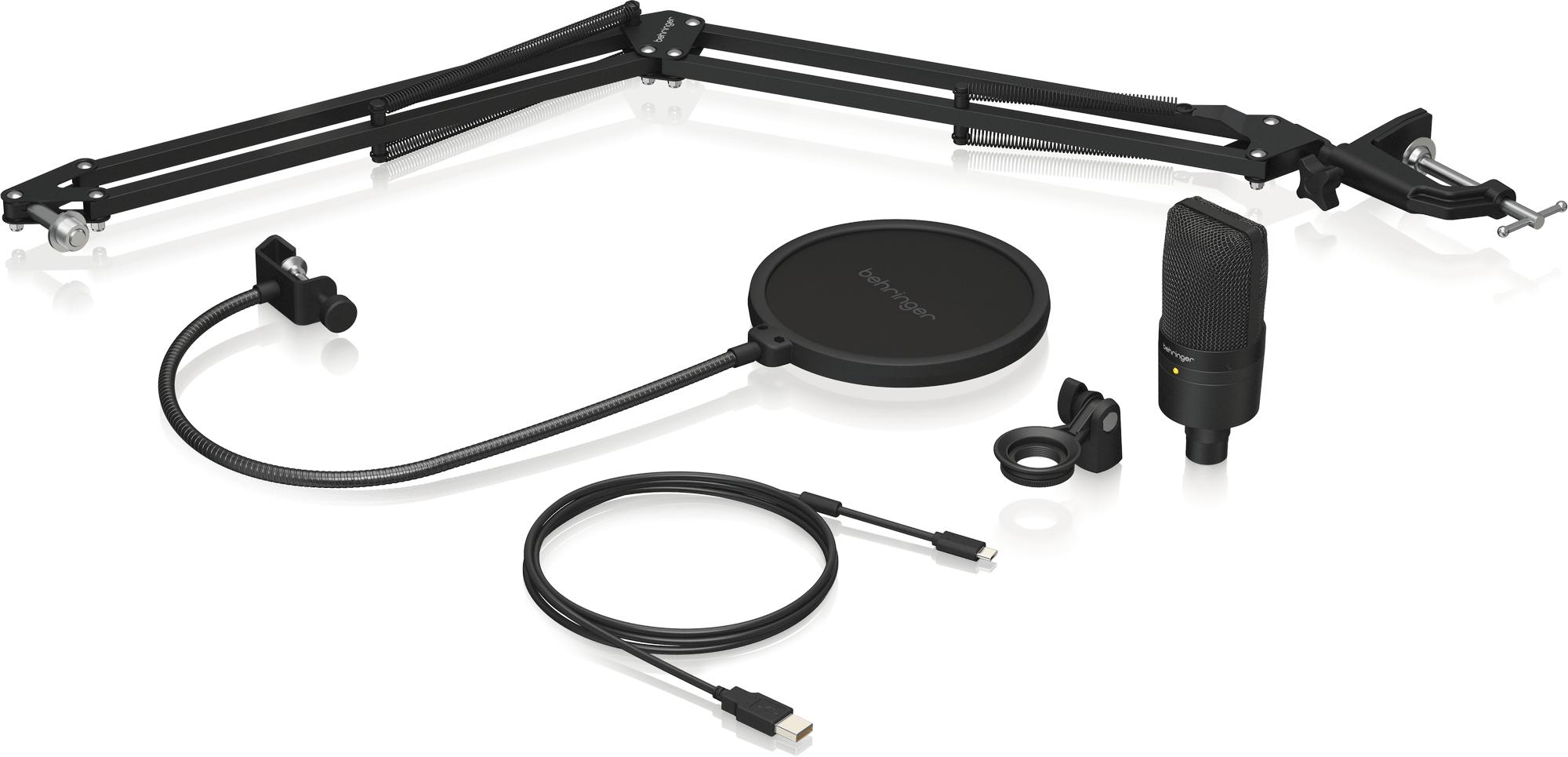 Behringer D3 PODCAST BUNDLE - Professional USB Podcast Microphone with Boom Arm & Pop Filter - 0507-AAB86-001 (5).jpg