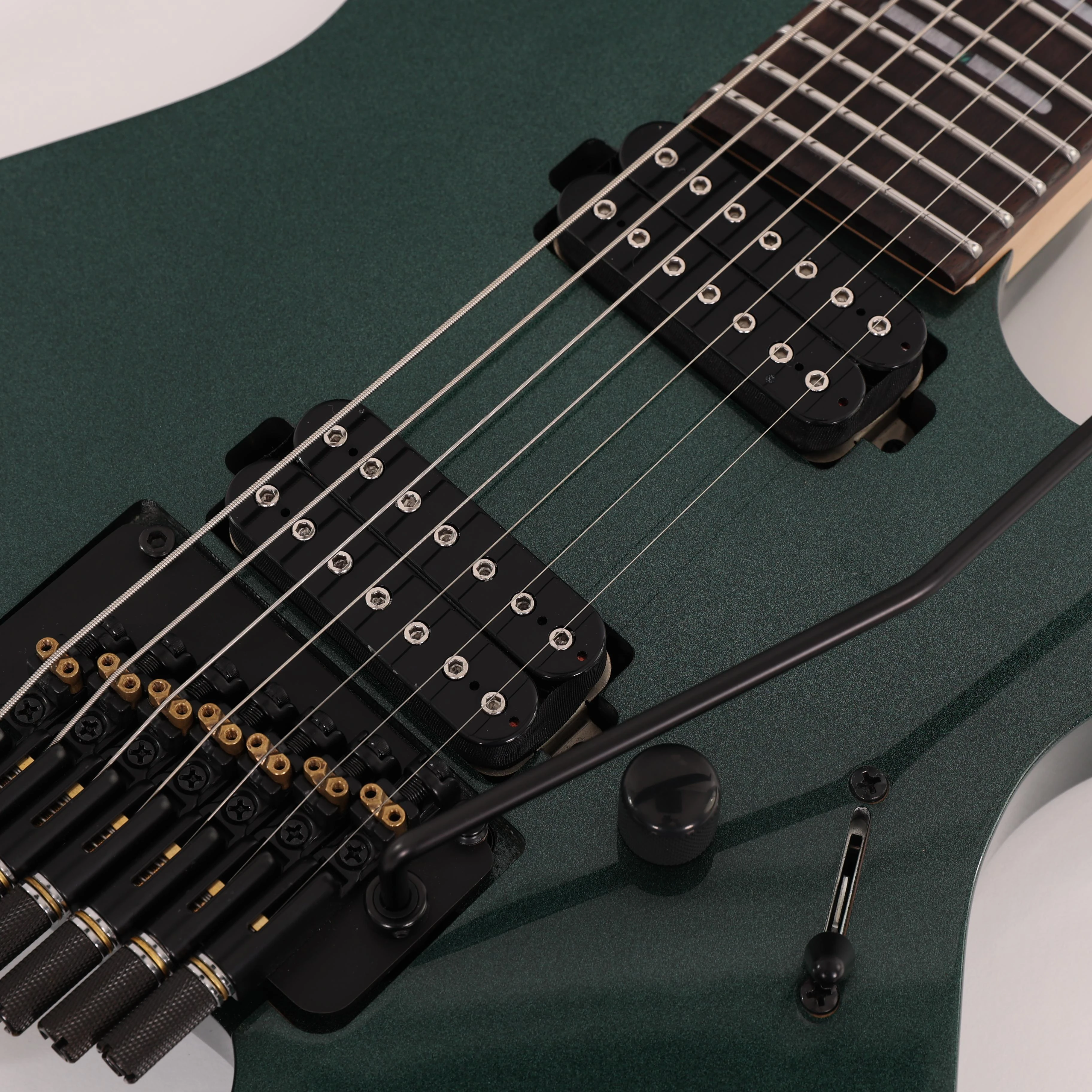Sire Larry Carlton X6 Headless 7-String Electric Guitar in Metallic Green - X6.7 HEADLESS MGR (5).jpg