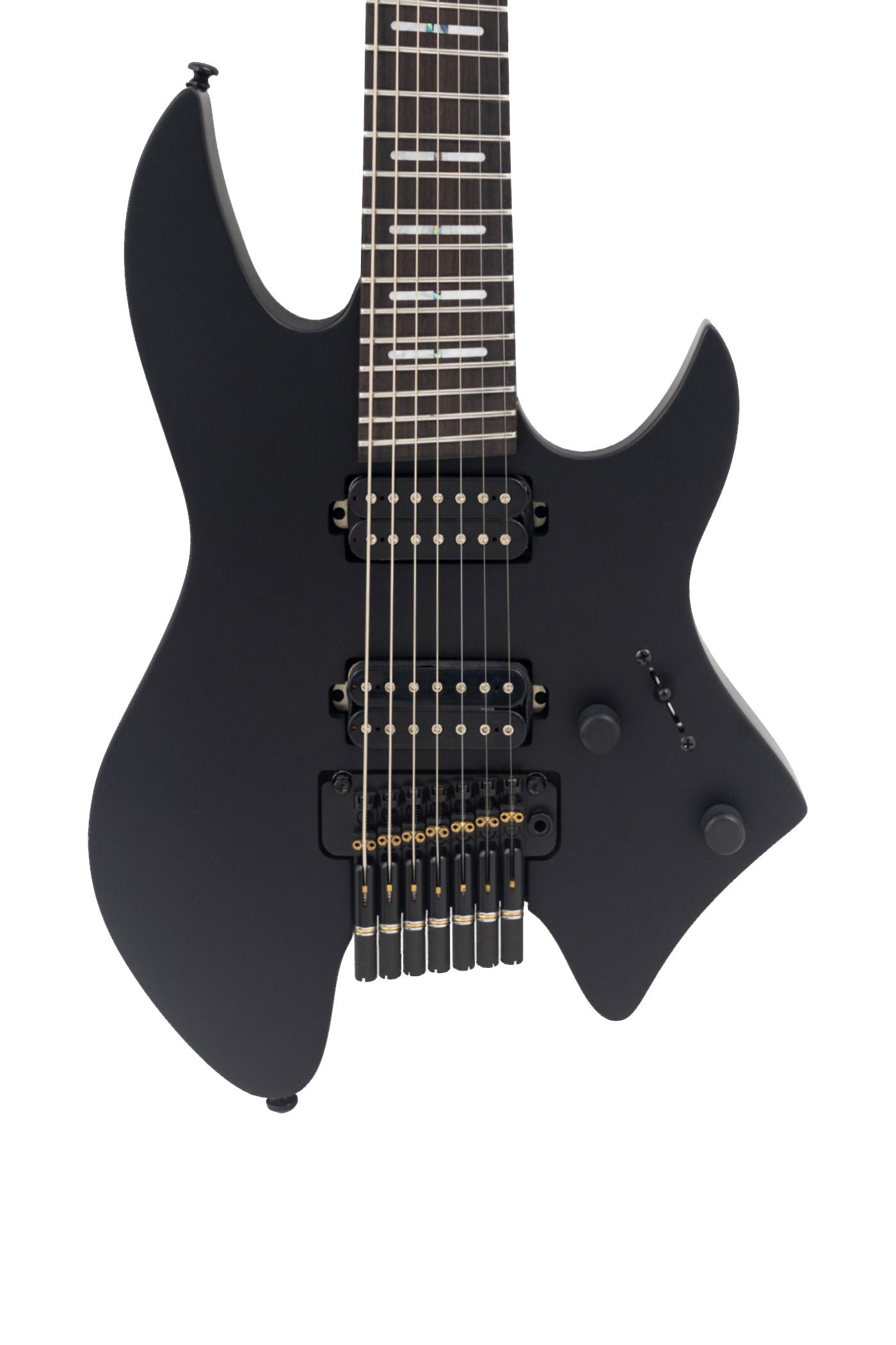 Sire Larry Carlton X6 Headless 7-String Electric Guitar in Black Satin - X67BKS 1.jpg