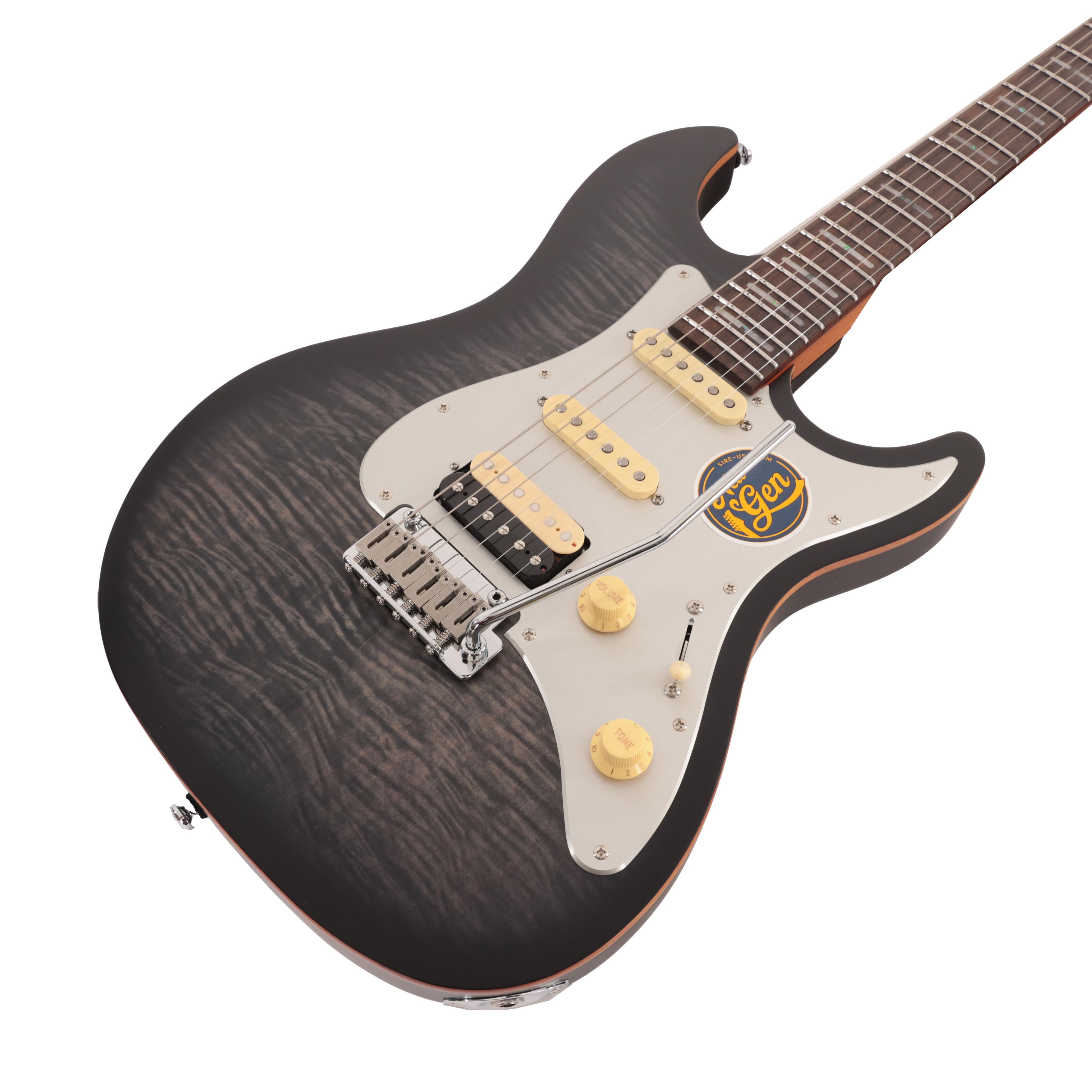 Sire Larry Carlton S7 FM New Gen Electric Guitar in Transparent Black Rosewood Board - S7_FM_NEW_GEN_TBK (6).jpg