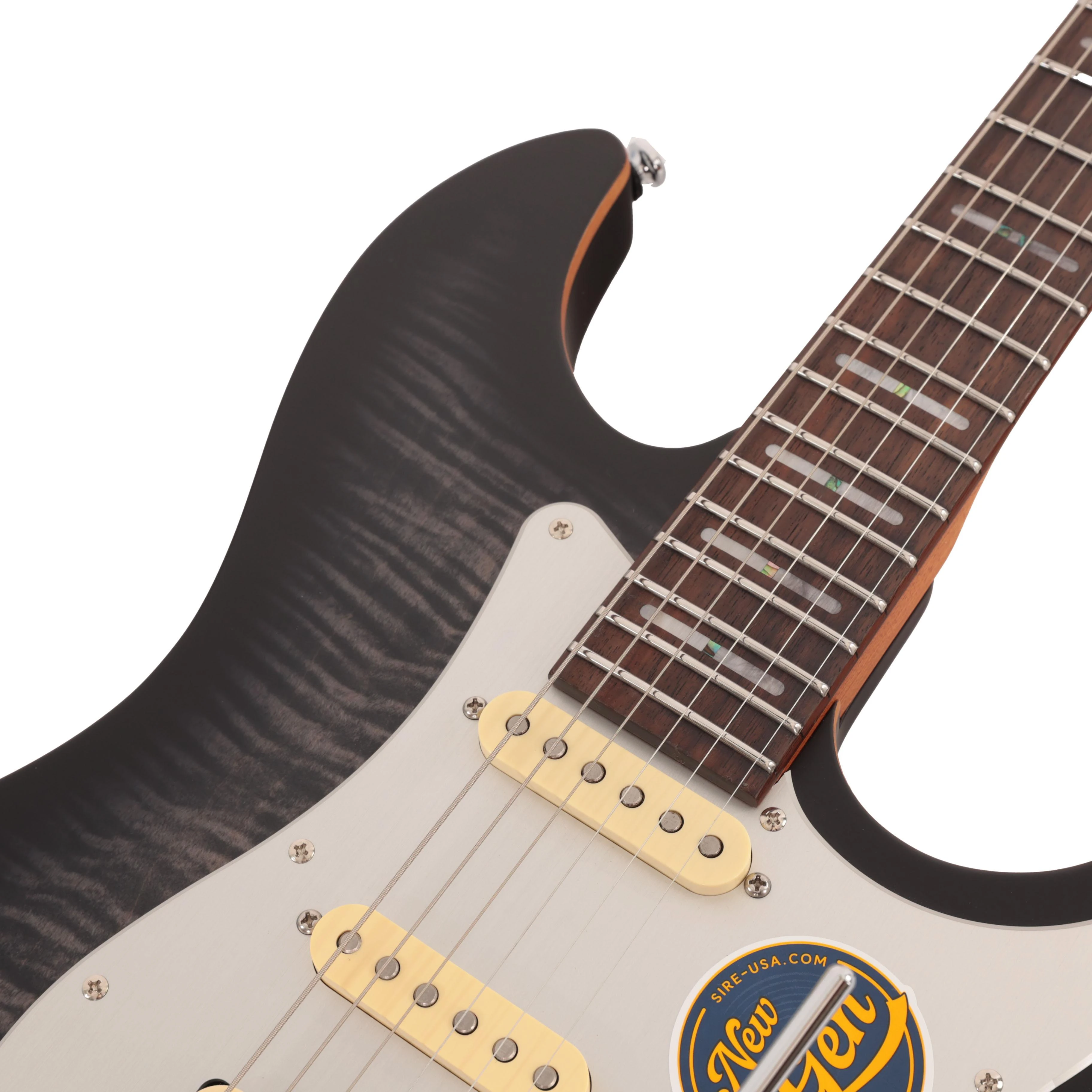 Sire Larry Carlton S7 FM New Gen Electric Guitar in Transparent Black Rosewood Board - S7_FM_NEW_GEN_TBK (7).jpg