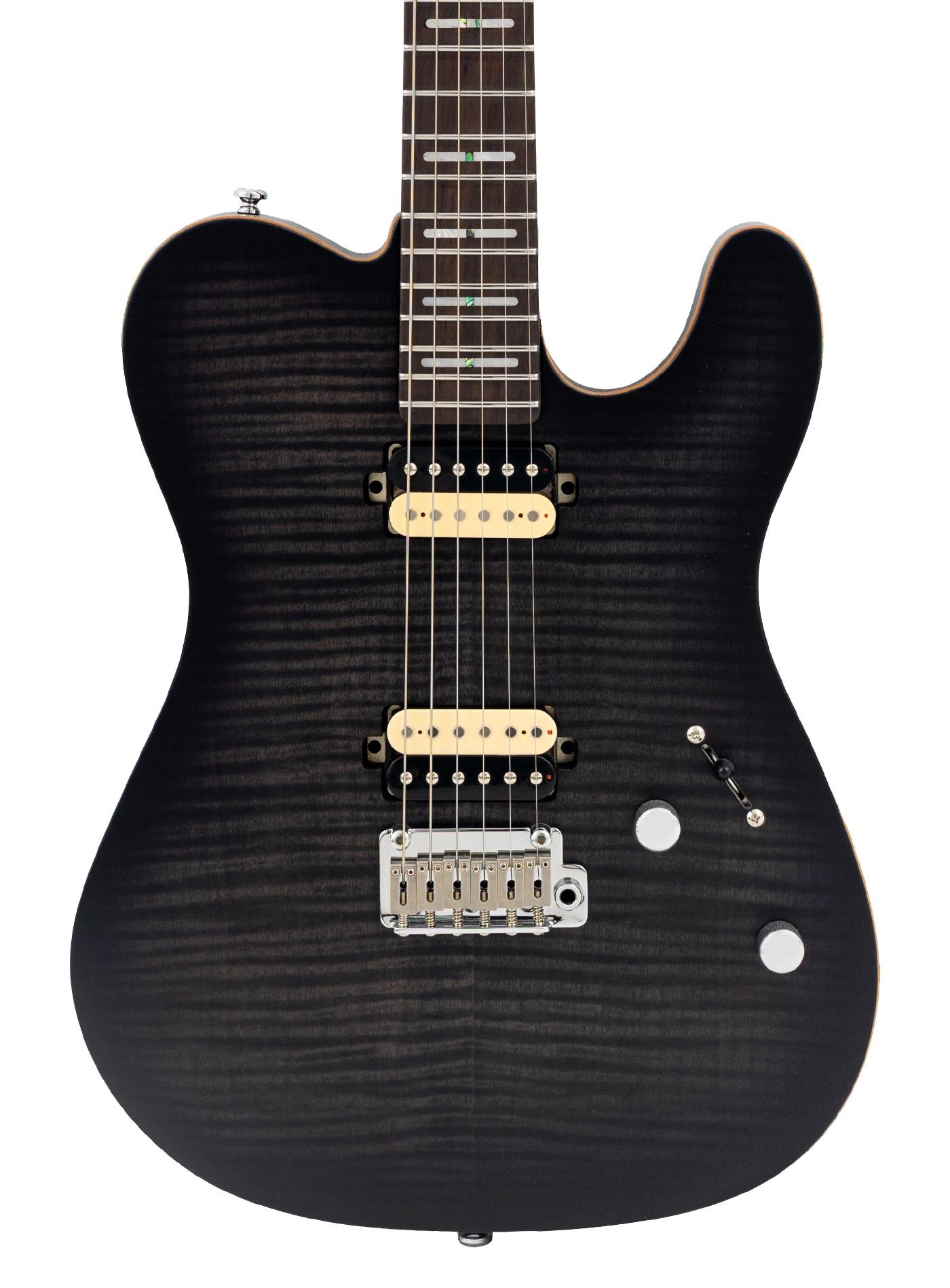 Sire Larry Carlton T7 FM New Gen Electric Guitar in Transparent Black Rosewood Board - T7FMBK-2 1.jpg