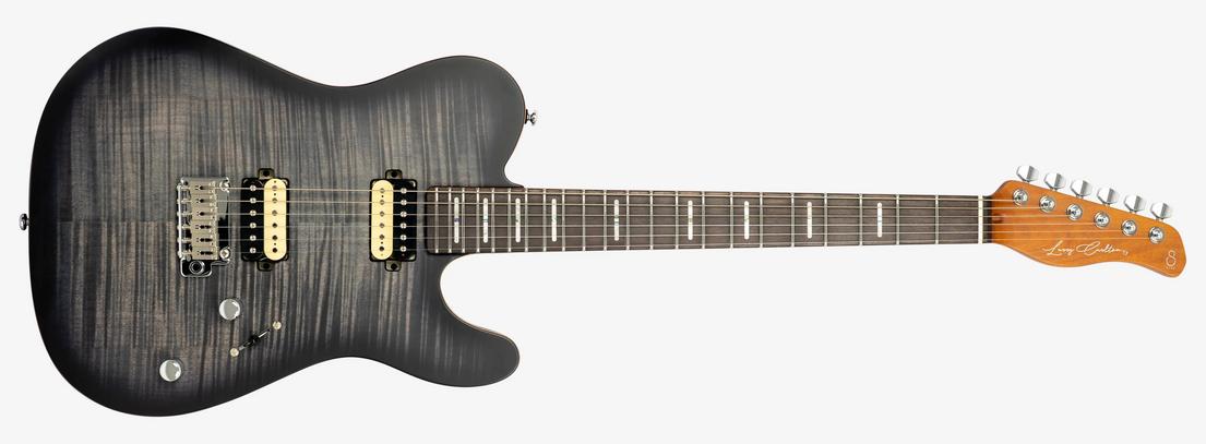 Sire Larry Carlton T7 FM New Gen Electric Guitar in Transparent Black Rosewood Board - T7FMBK-2-edit (3).jpg