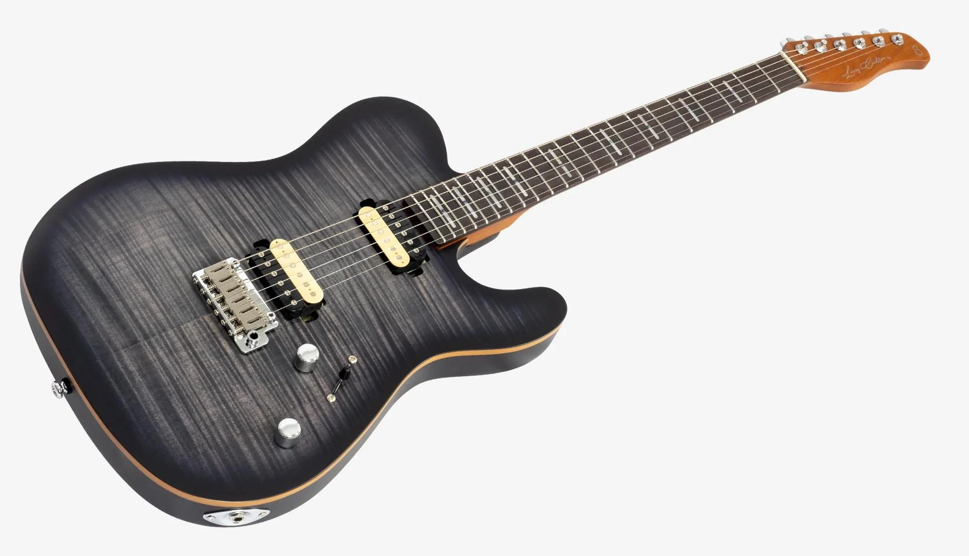 Sire Larry Carlton T7 FM New Gen Electric Guitar in Transparent Black Rosewood Board - T7FMBK-2-edit (2)_compressed.jpg