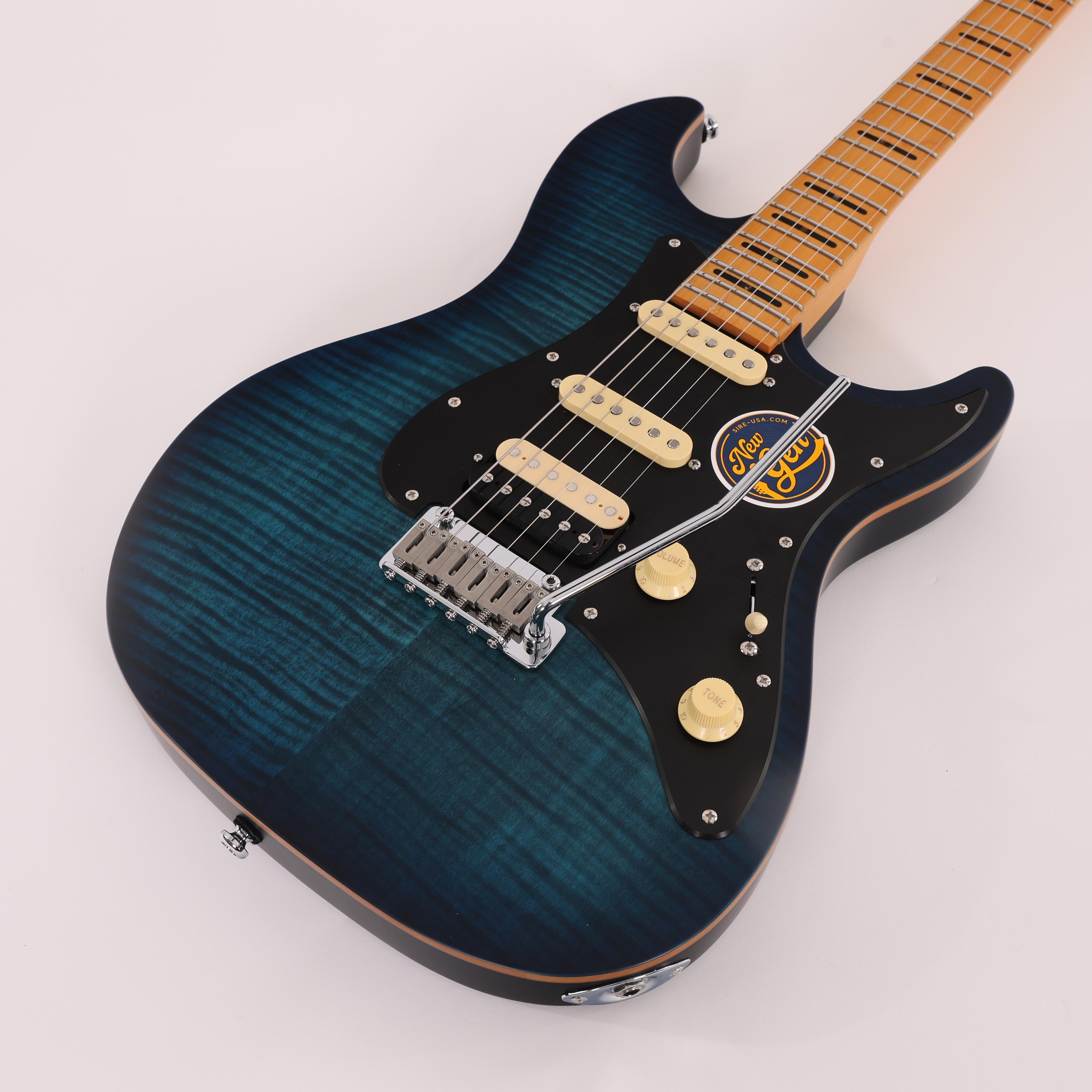 Sire Larry Carlton S7 FM New Gen Electric Guitar in Transparent Blue Maple Neck - S7 FM NEWGEN TBL (5).jpg