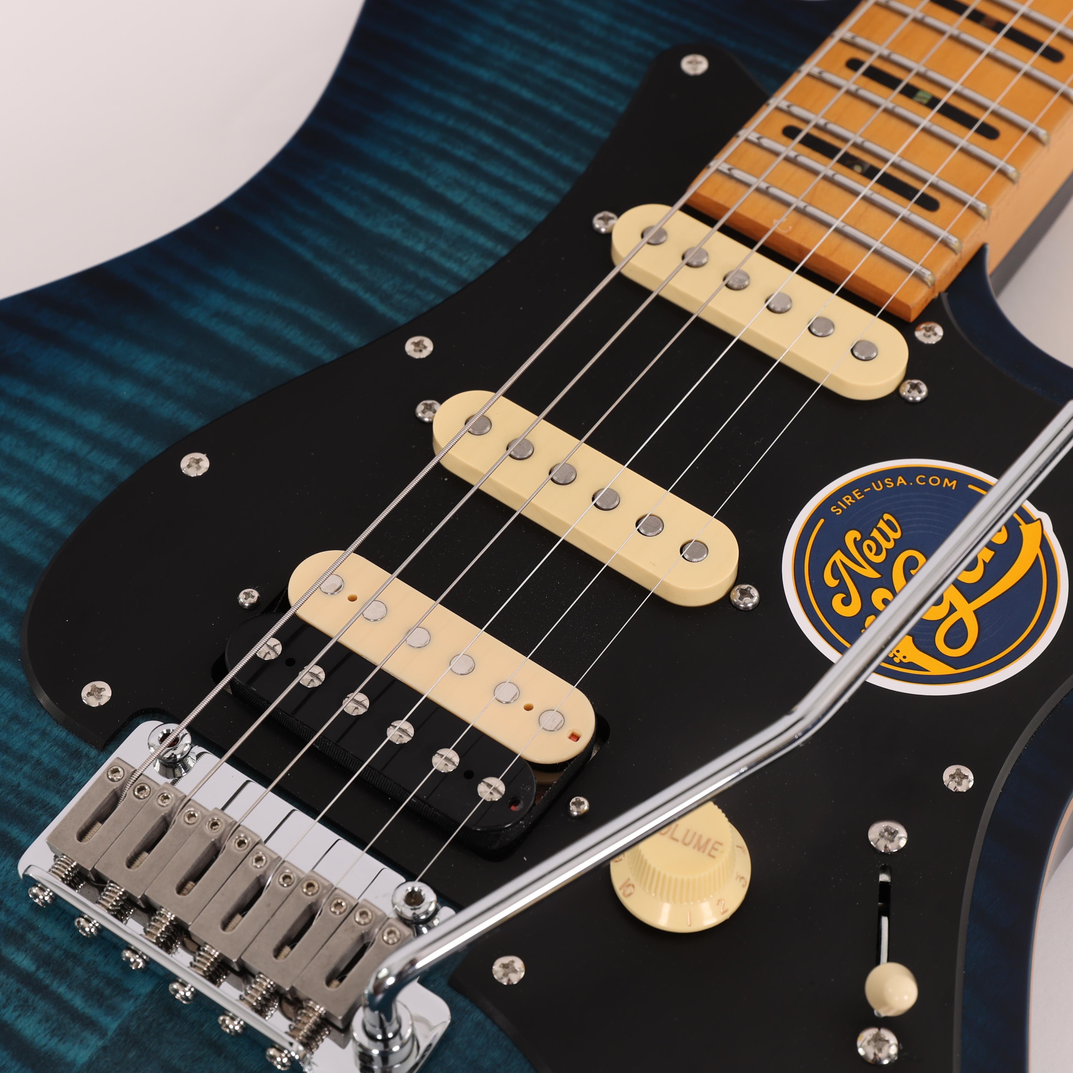 Sire Larry Carlton S7 FM New Gen Electric Guitar in Transparent Blue Maple Neck - S7 FM NEWGEN TBL (6).jpg