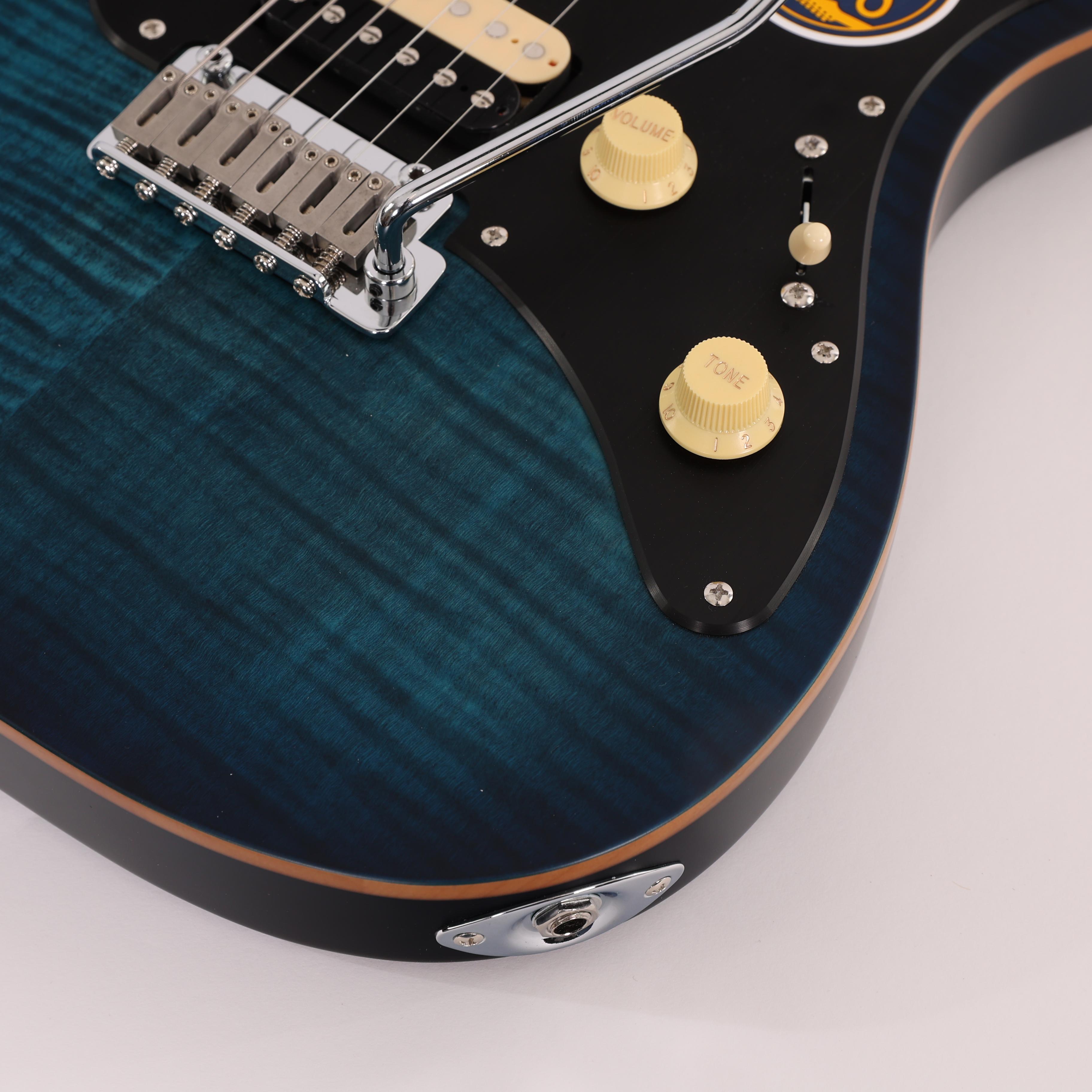 Sire Larry Carlton S7 FM New Gen Electric Guitar in Transparent Blue Maple Neck - S7 FM NEWGEN TBL (7).jpg