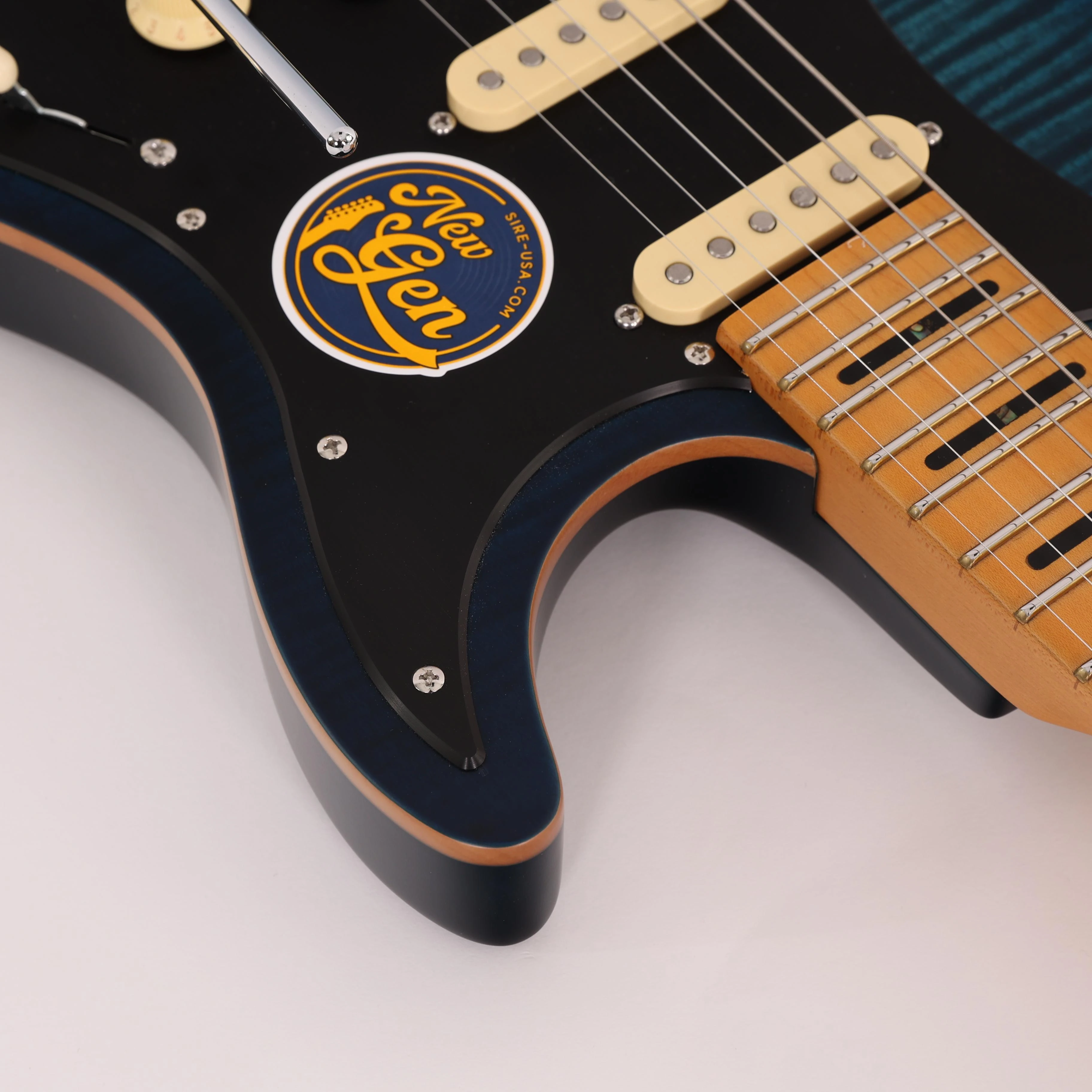 Sire Larry Carlton S7 FM New Gen Electric Guitar in Transparent Blue Maple Neck - S7 FM NEWGEN TBL (9).jpg