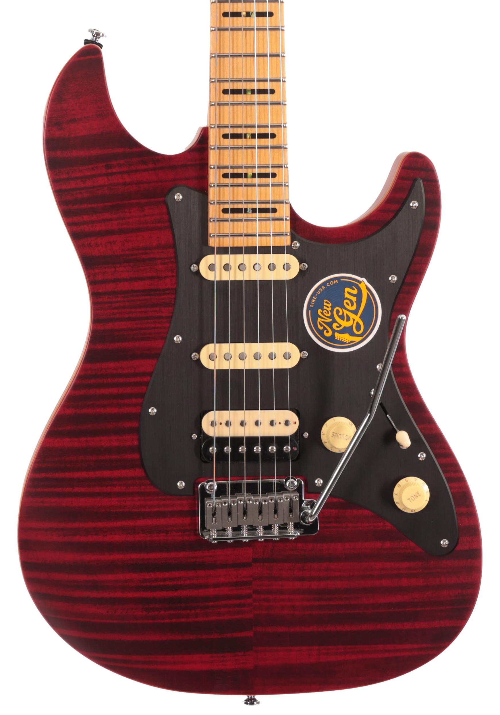 Sire Larry Carlton S7 FM New Gen Electric Guitar in See Through Red Satin Maple Neck - S7_FM_NEW_GEN_STR (2)-v2.jpg