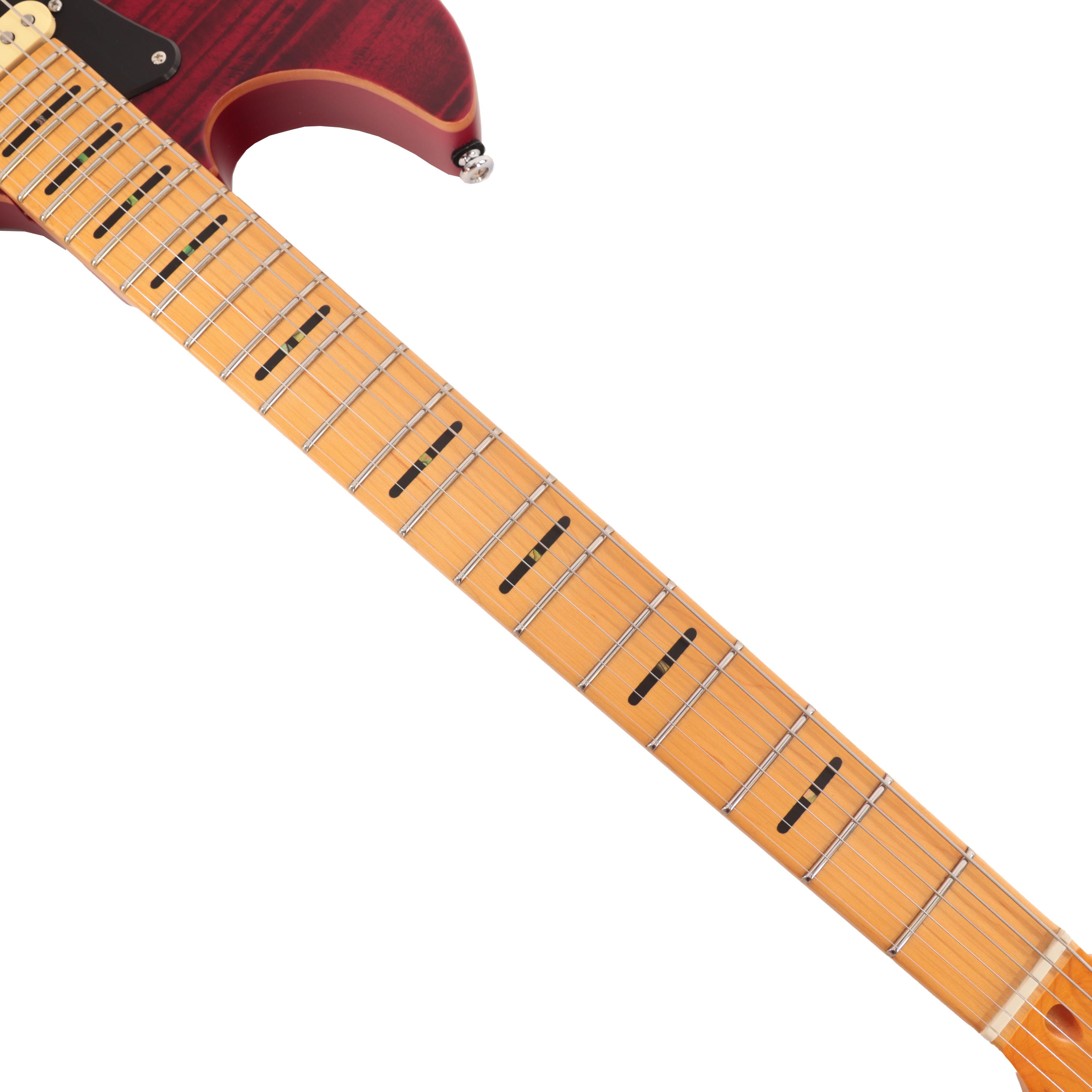 Sire Larry Carlton S7 FM New Gen Electric Guitar in See Through Red Satin Maple Neck - S7_FM_NEW_GEN_STR (11).jpg