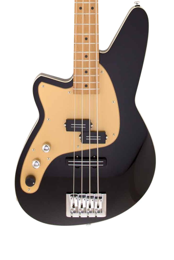 Reverend Decision P Lefty 4-String Bass Guitar in Midnight Black - L-HDCNP-MDBK .jpg