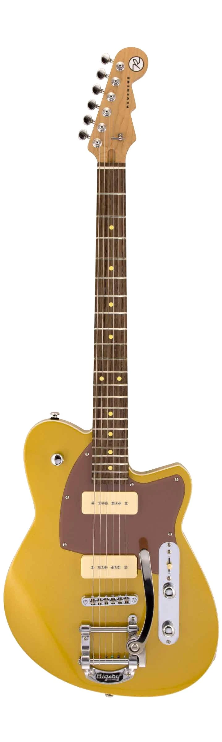 Reverend Charger 290 Bigsby Electric Guitar in Venetian Gold - CH290-CRBL 2.jpg