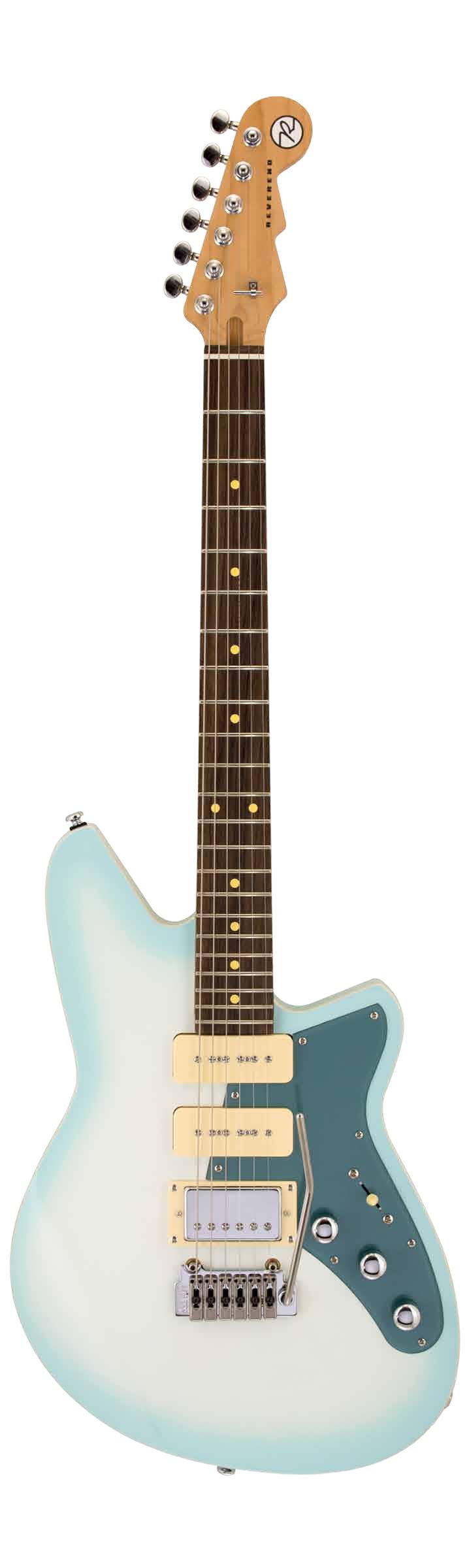 Reverend Six Gun HPP Electric Guitar in Chronic Blue Burst - SIX-CBBU 2.jpg