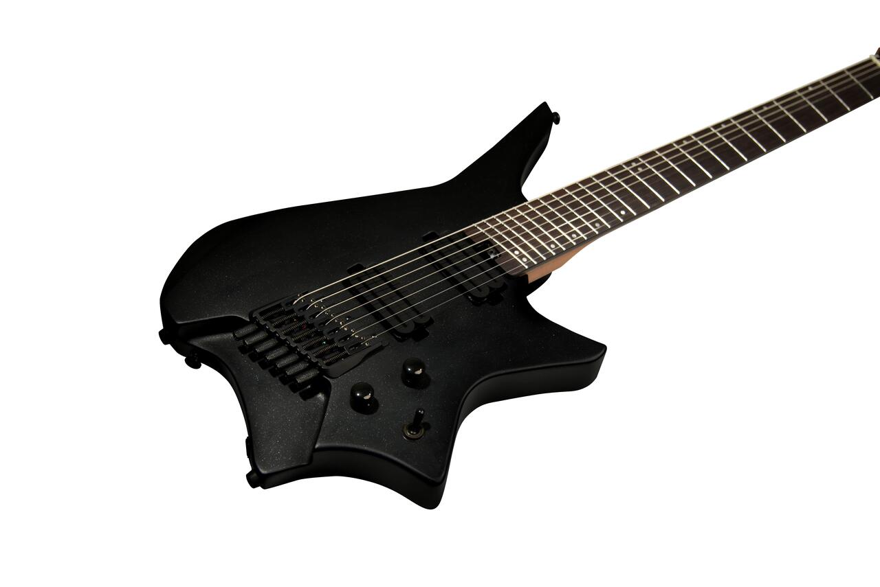 HILS HZ7 Headless Multi-Scale 7-String Electric Guitar In Satin Galaxy Black - HZ7SGB-v2 (5).jpg