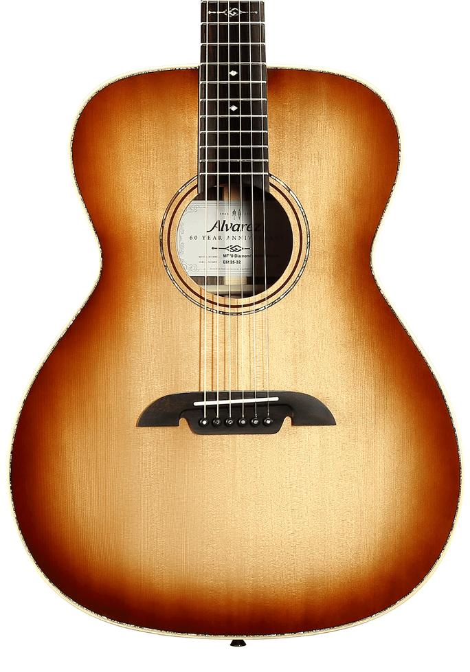 Alvarez Masterworks MF70 Folk OM Acoustic Diamond 60th Anniversary Acoustic Guitar In Shadowburst - MF70-D-SH (3).jpg