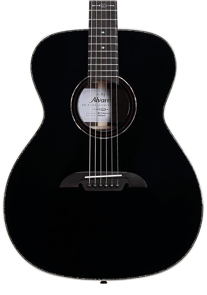 Alvarez Masterworks MF70 Folk OM Acoustic Diamond 60th Anniversary Acoustic Guitar In Blacktop - MF70-D-BT (2).jpg