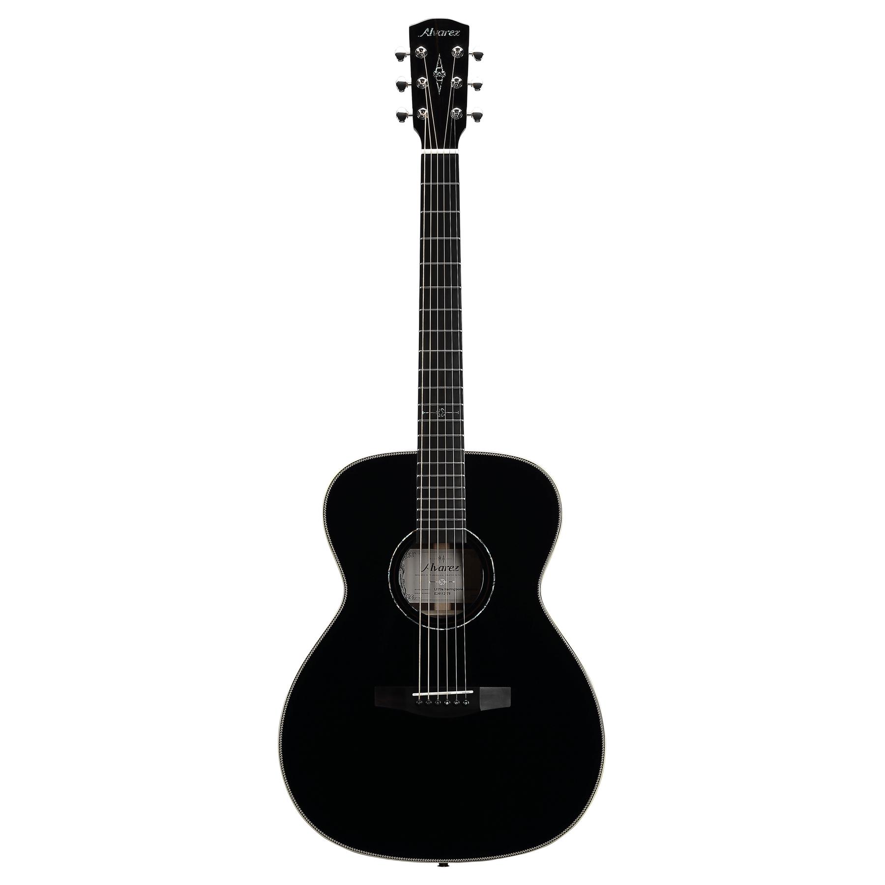 Alvarez Laureate LF70E Folk OM Electro Acoustic in Herringbone Blacktop - LF70EBT (5).jpg