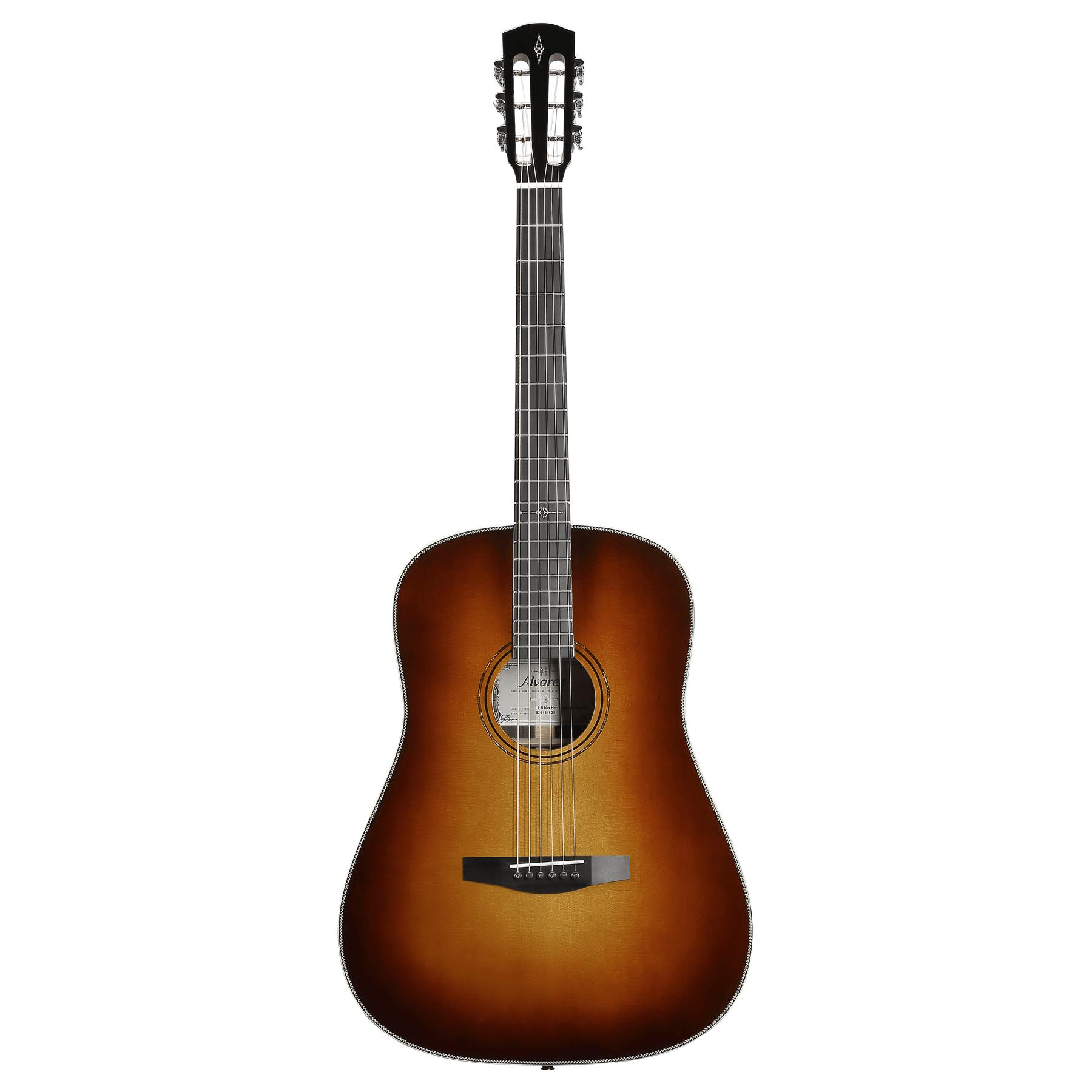 Alvarez Laureate LDR70E Dreadnought Electro Acoustic in Herringbone Sunset - LDR70E (5).jpg