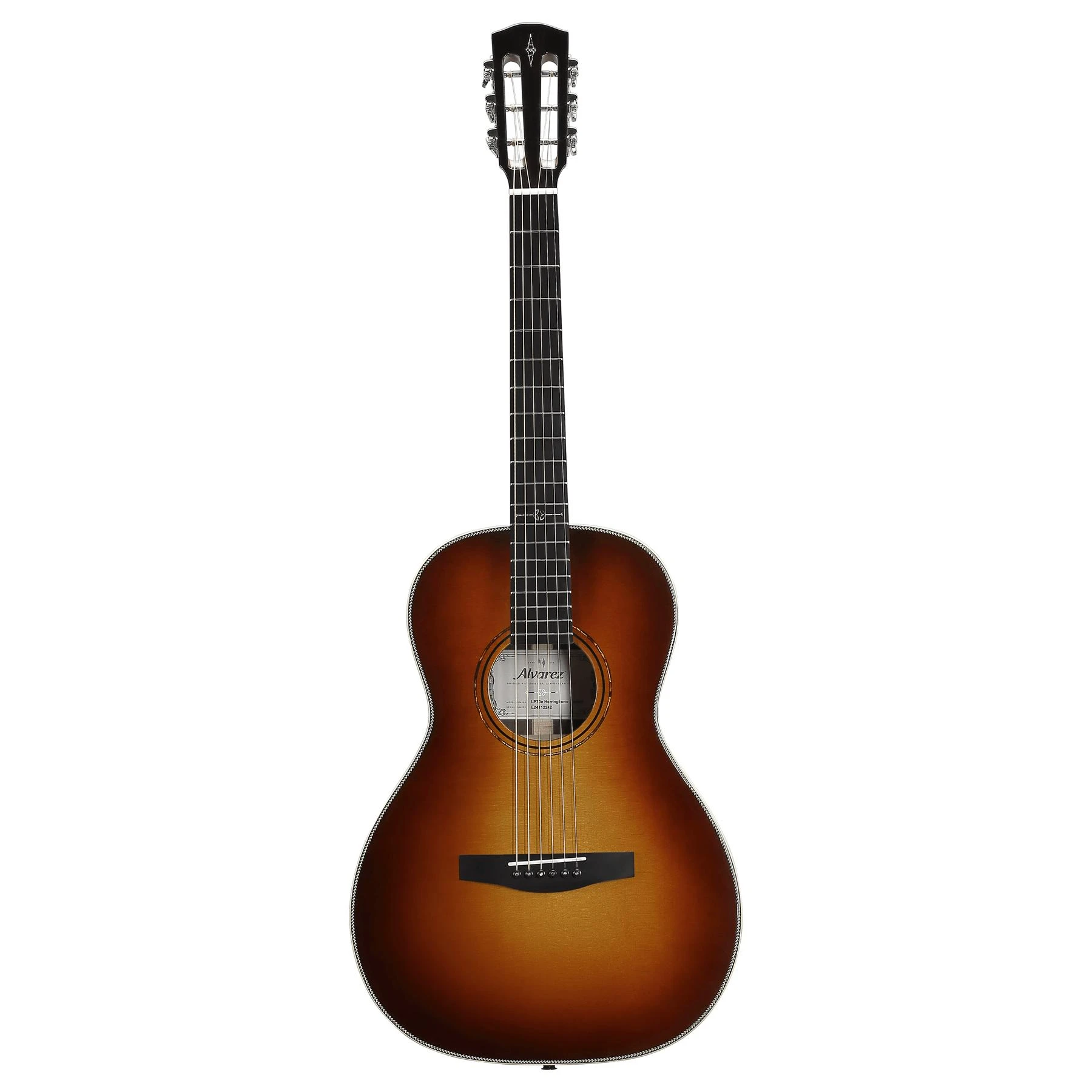 Alvarez Laureate LP70E Parlour Electro Acoustic in Herringbone Sunset - LP70EHS (2).jpg