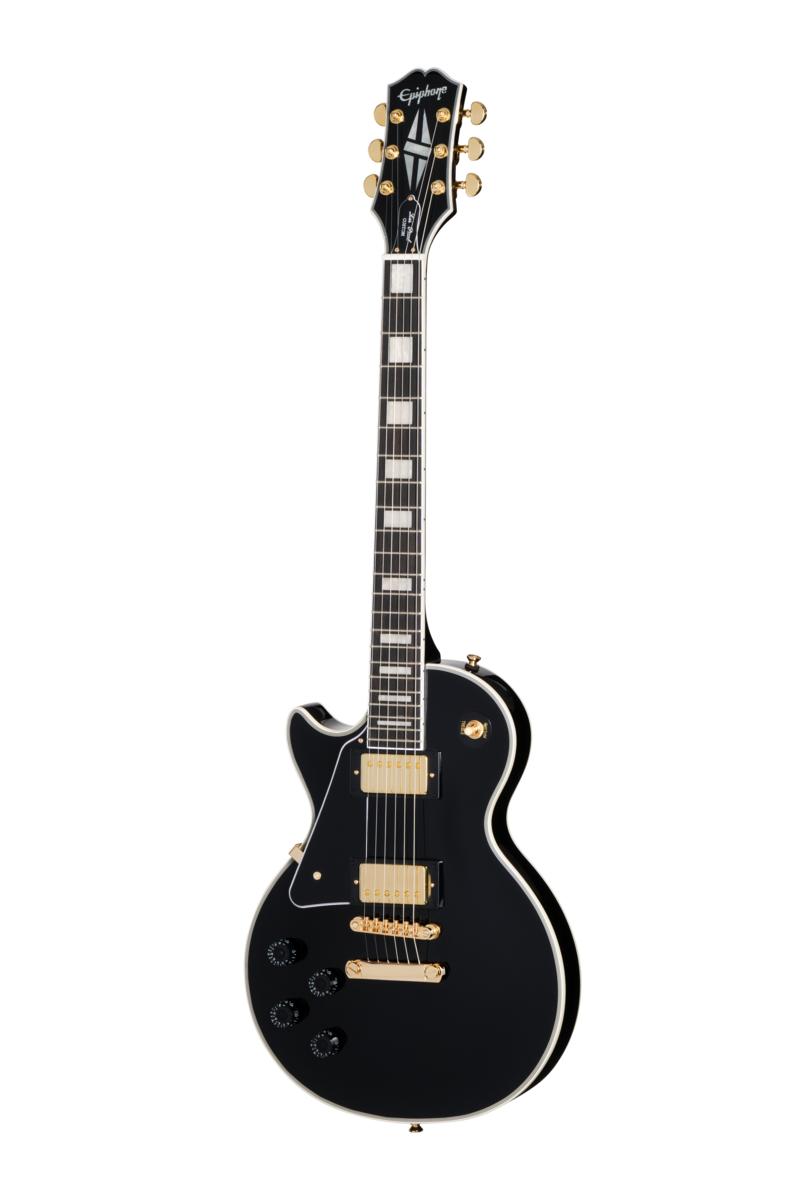 Epiphone Left Handed Les Paul Custom in Ebony - Andertons Music Co.