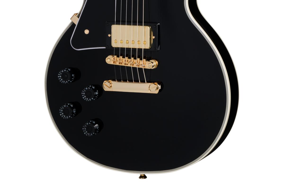 Epiphone Left Handed Les Paul Custom in Ebony - EIGLPCEBGH1L_knobs-1201x800-9b9f185.jpg