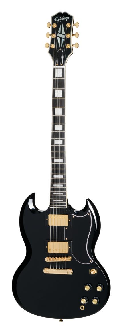 Epiphone Inspired by Gibson SG Custom in Ebony - Andertons Music Co.
